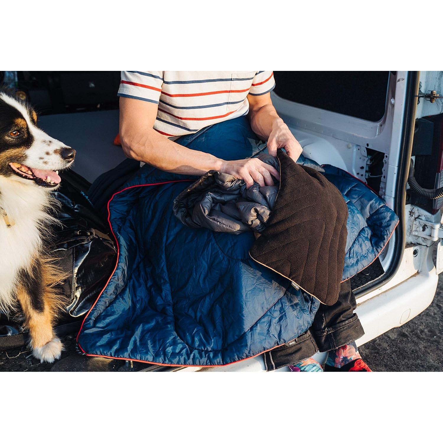 Rumpl Stuffable Fleece Pillowcase | Ultra Soft Fleece Pillow for Traveling, Camping, Picnics, Concerts, Plane Flights, Hiking, Backpacking (Black)