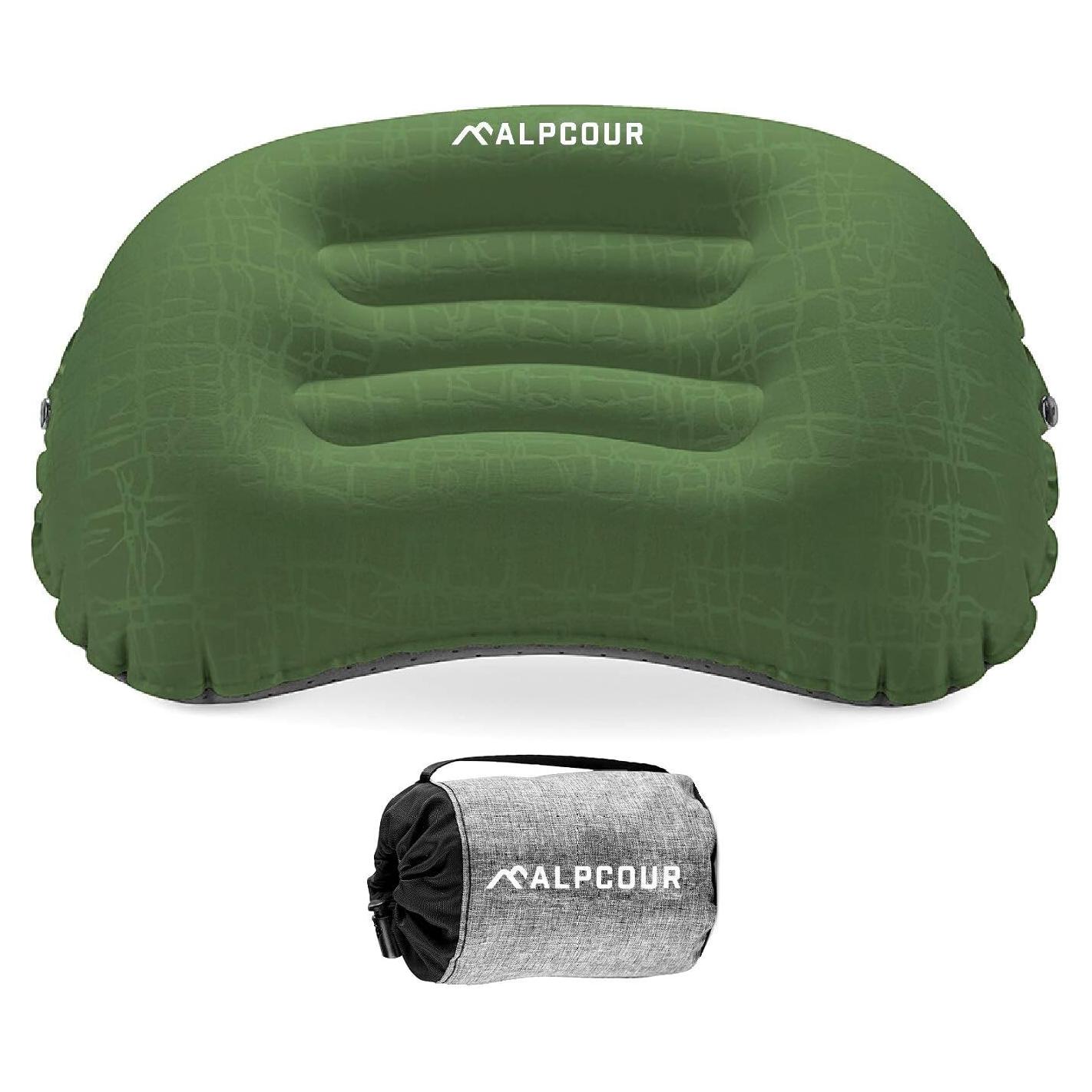 Almohada de Camping Inflable Alpcour Grande Impermeable
