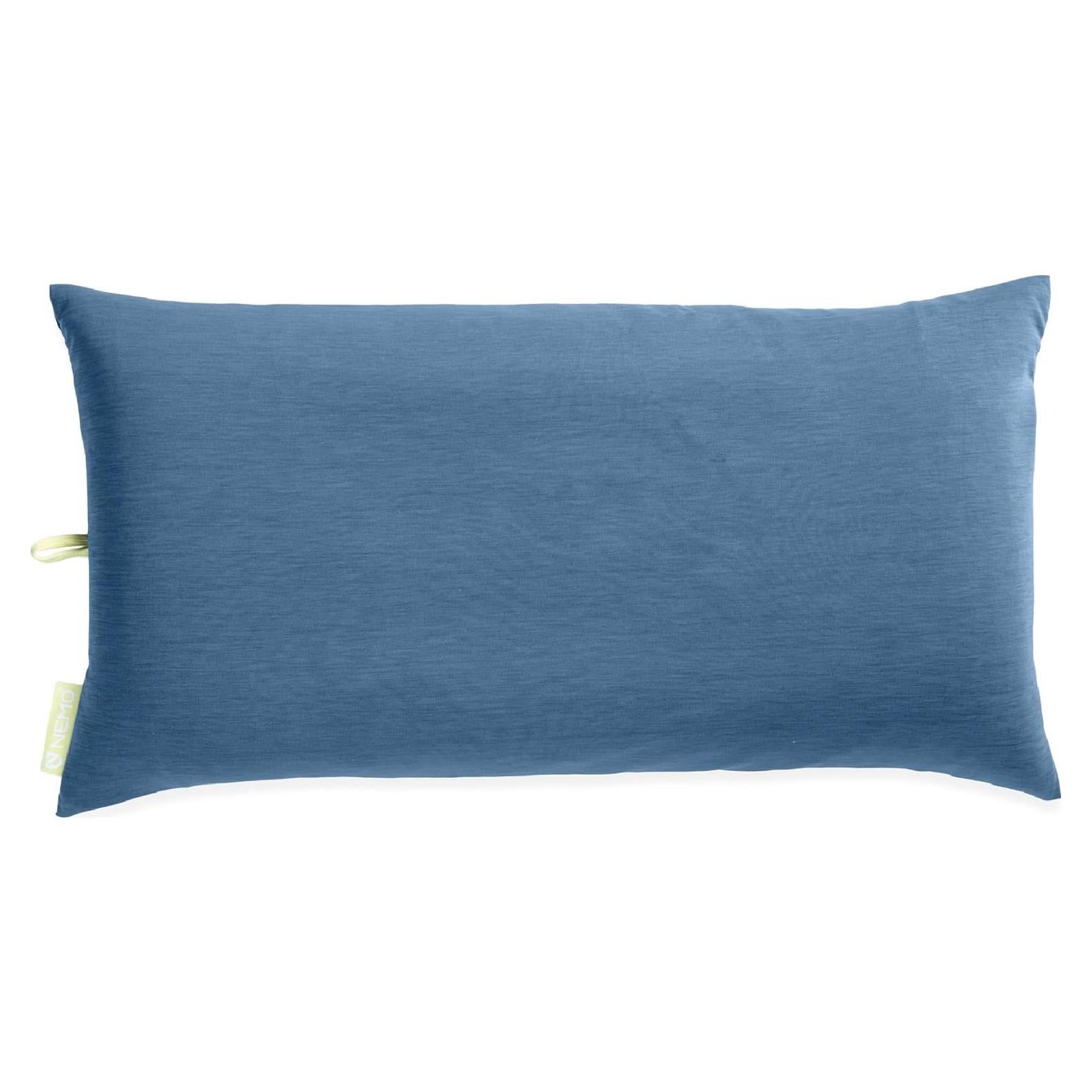 Almohada Ultraligera NEMO Fillo Elite Wide 113g Azul/Citronela