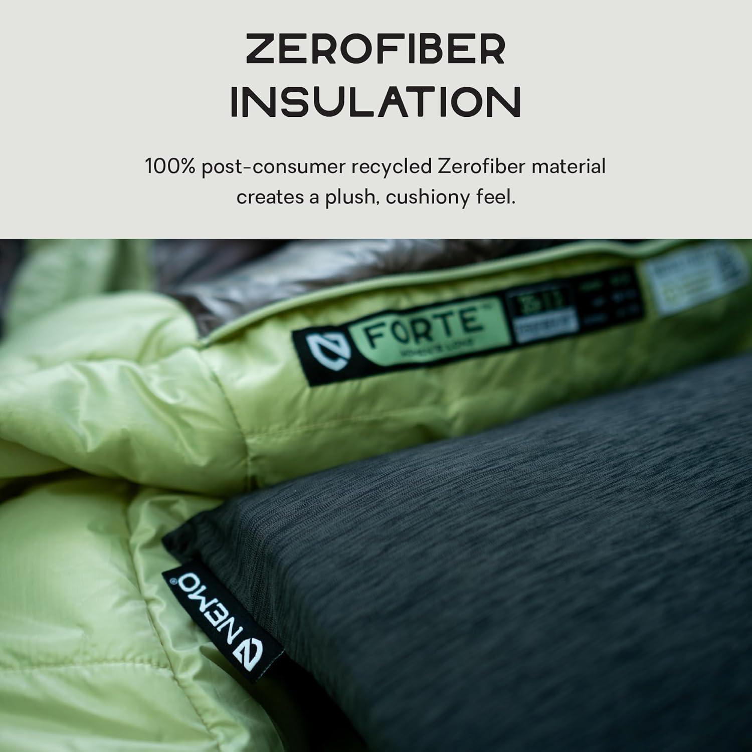 Almohada Ultraligera NEMO Fillo Elite Wide 113g Azul/Citronela