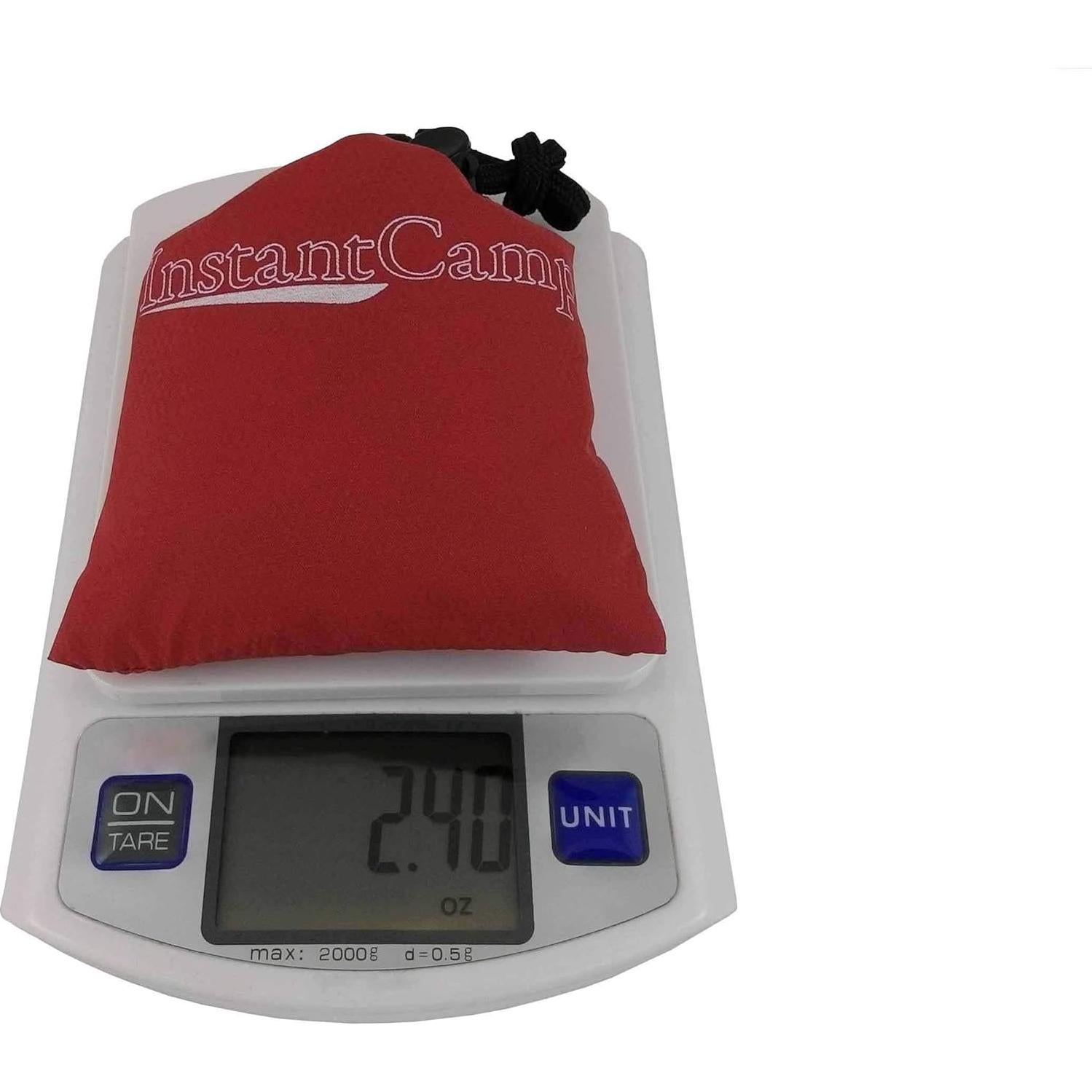 Almohada Inflable Ultraligera InstantCamp 68g Compacta Naranja