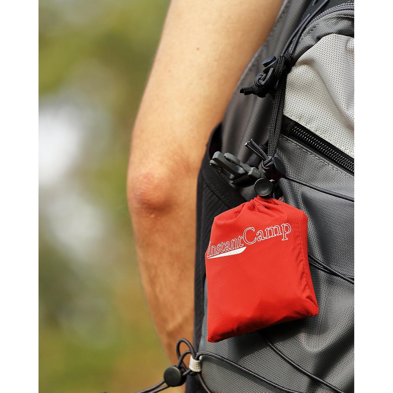 Almohada Inflable Ultraligera InstantCamp 68g Compacta Naranja