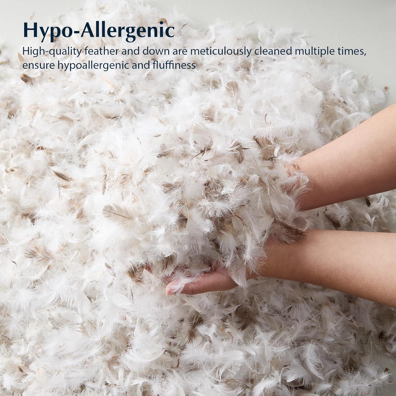 Almohada de Cama Pacific Coast Estándar Plumas de Ganso Hipoalergénica