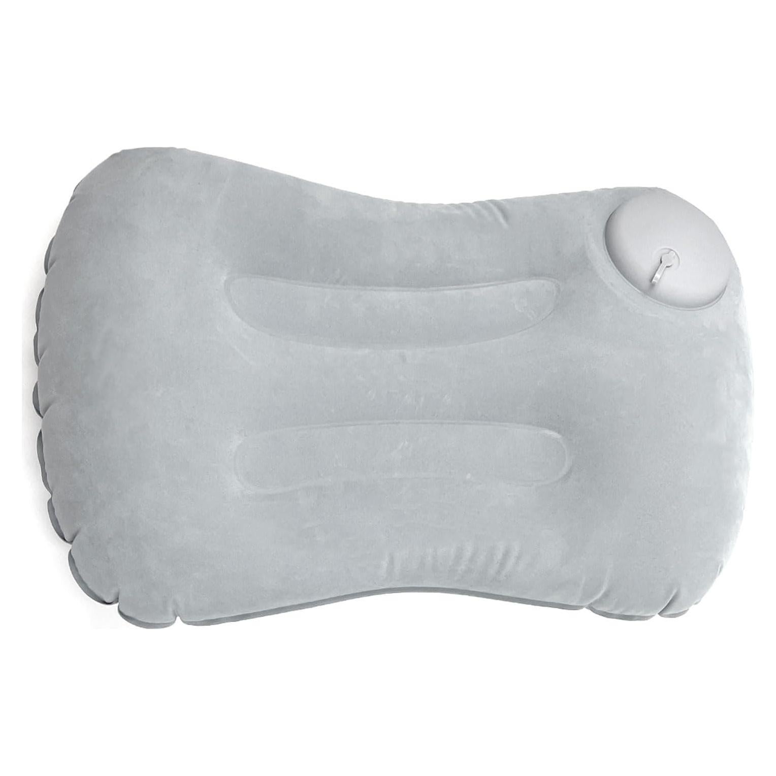 Camping Pillow Press Automatic Inflatable Pillow for Camping Trekology Pillow Portable Waist Protect Pillow Backpacking Pillow Beach Pillow Outdoor Camp Pillow (Grey)