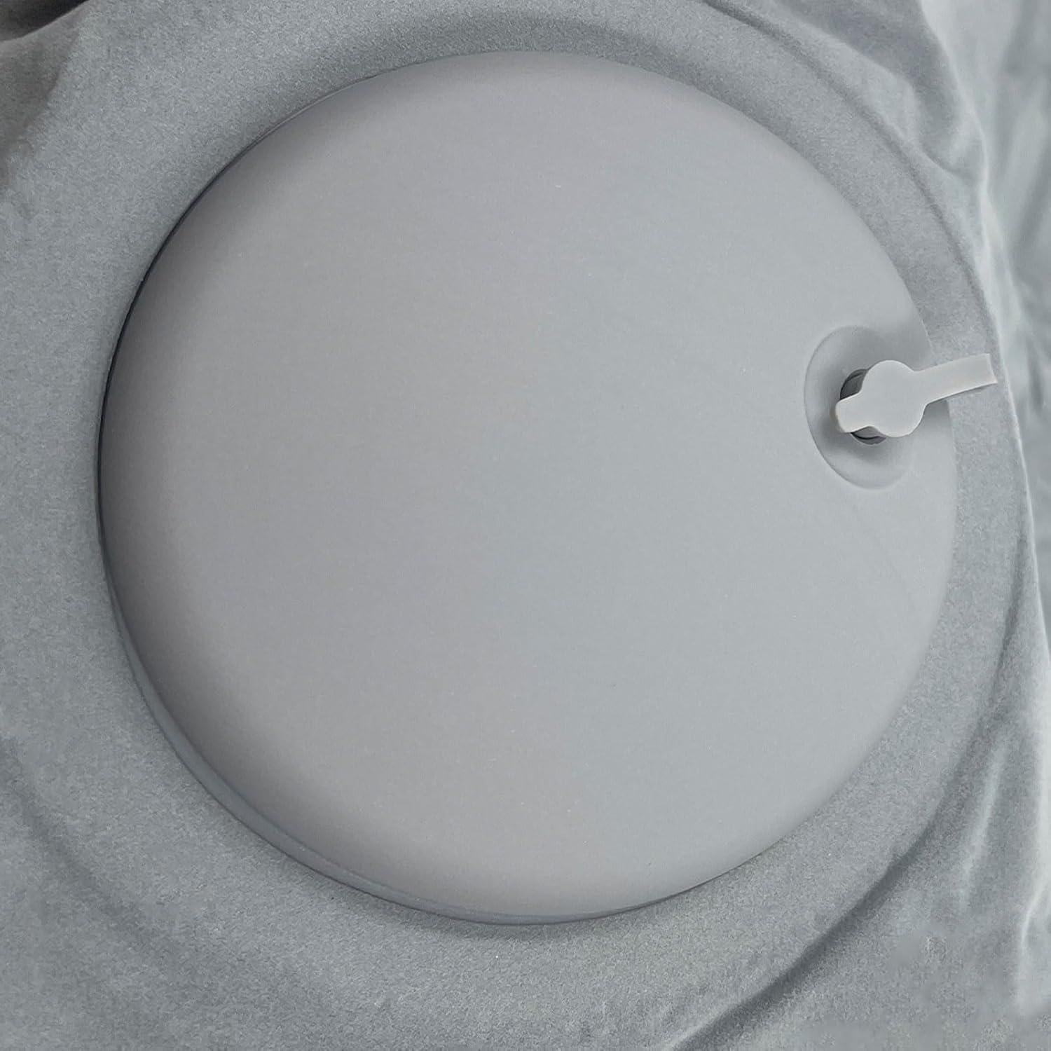 Camping Pillow Press Automatic Inflatable Pillow for Camping Trekology Pillow Portable Waist Protect Pillow Backpacking Pillow Beach Pillow Outdoor Camp Pillow (Grey)