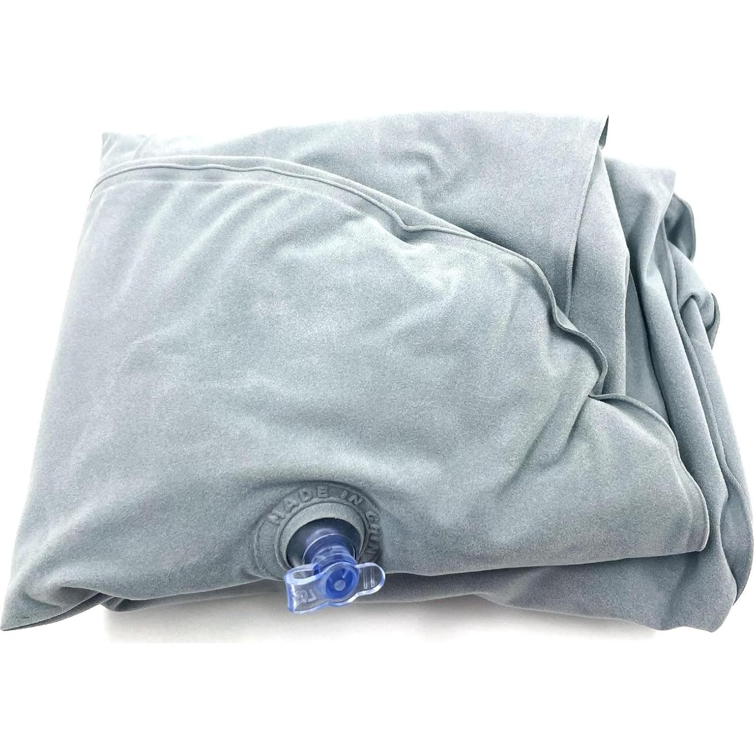 Camping Pillow Press Automatic Inflatable Pillow for Camping Trekology Pillow Portable Waist Protect Pillow Backpacking Pillow Beach Pillow Outdoor Camp Pillow (Grey)