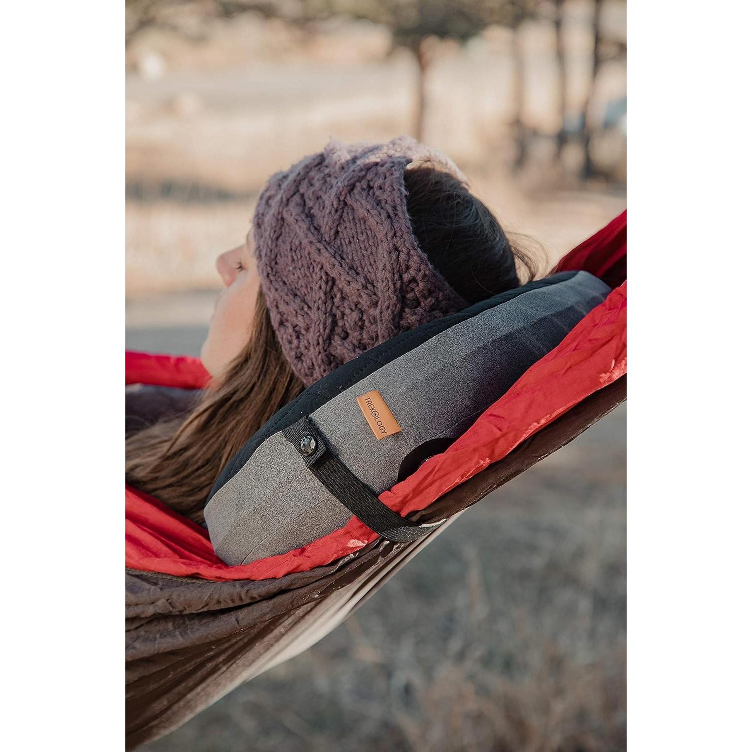 Almohada Inflable Camping TREKOLOGY Aluft 2.0 Naranja