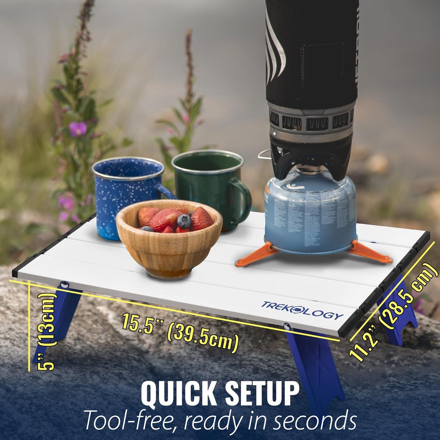 Mesa de Playa Plegable TREKOLOGY con Almohada Inflable