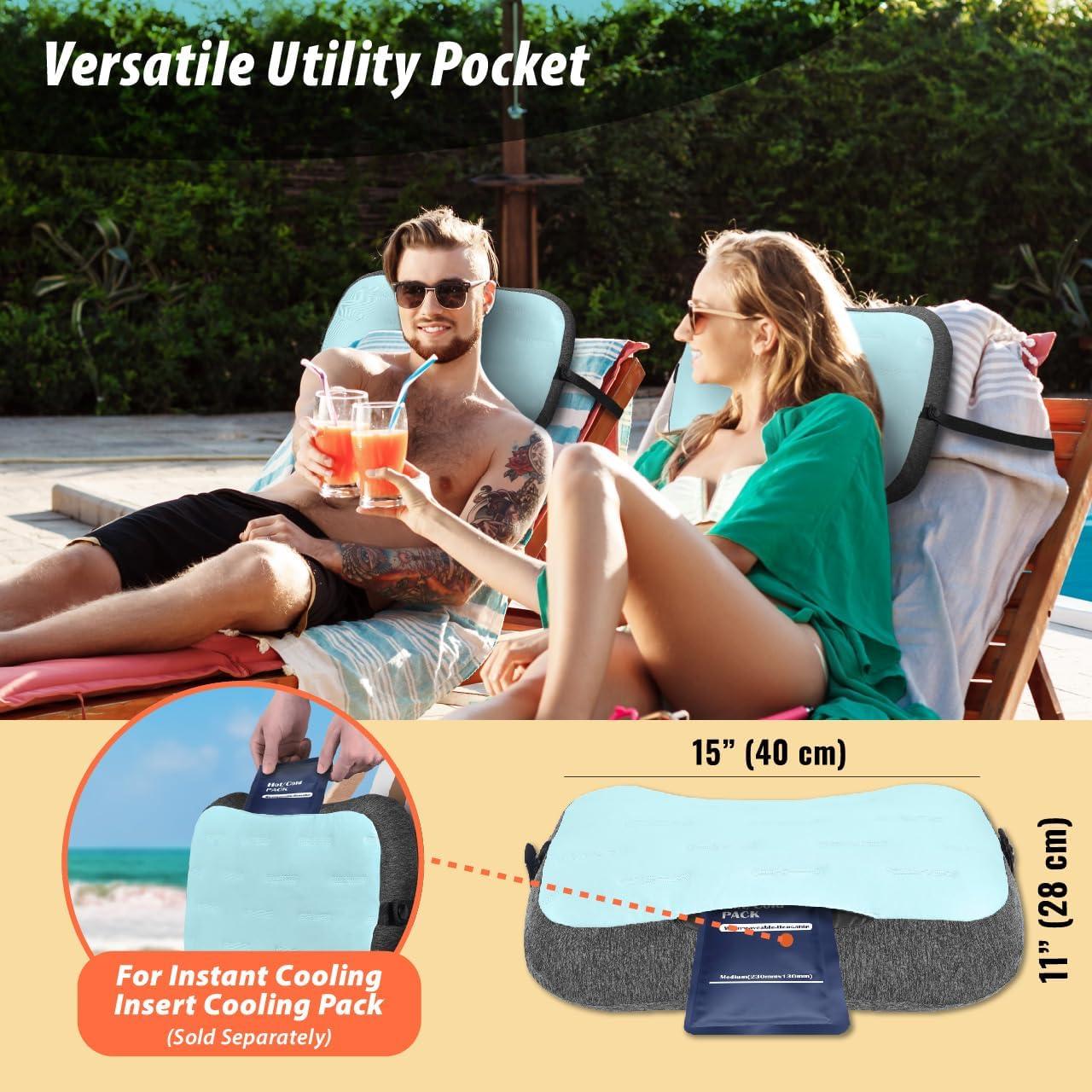 Mesa de Playa Plegable TREKOLOGY con Almohada Inflable