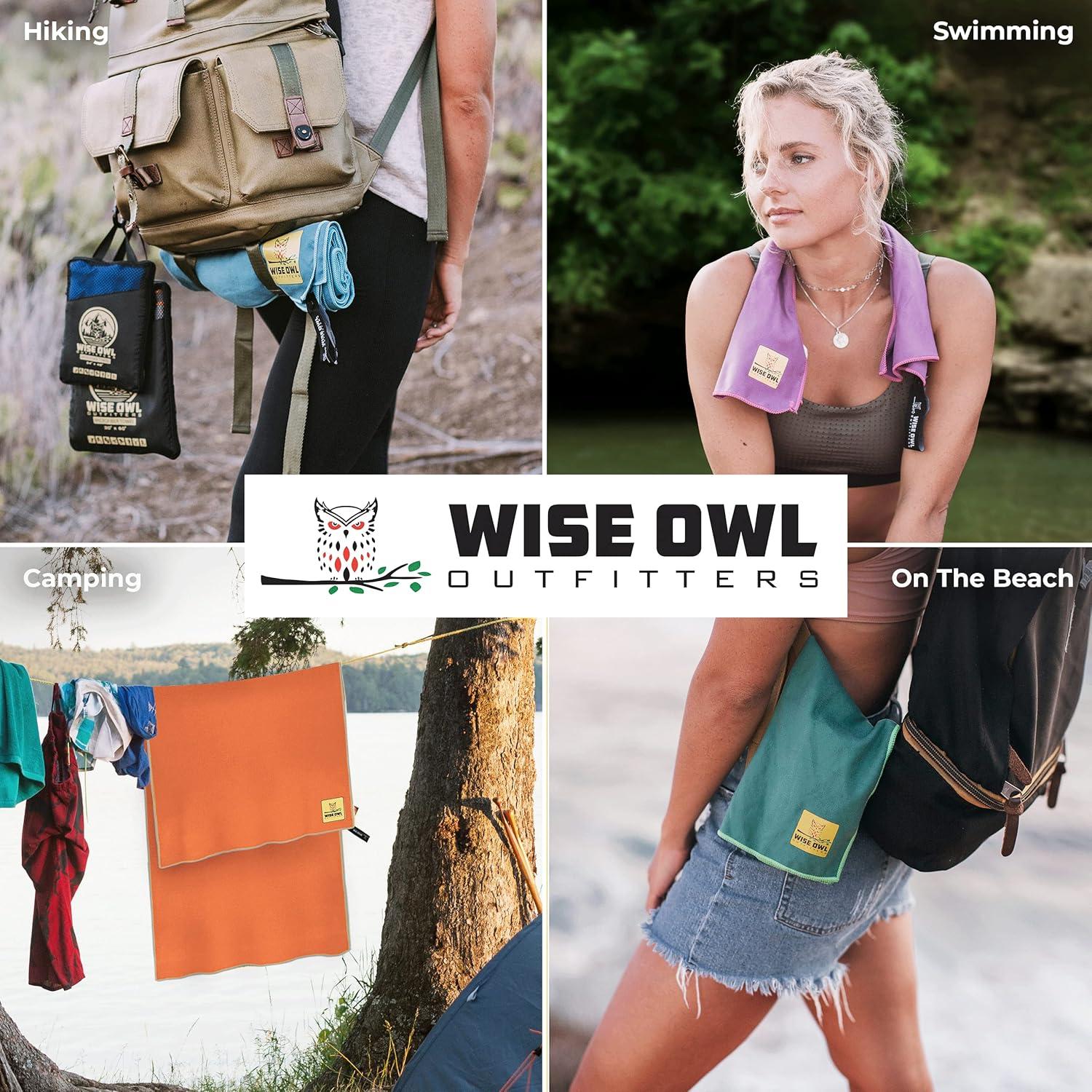 Toalla de Camping Microfibra Wise Owl 61x122 cm - Secado Rápido