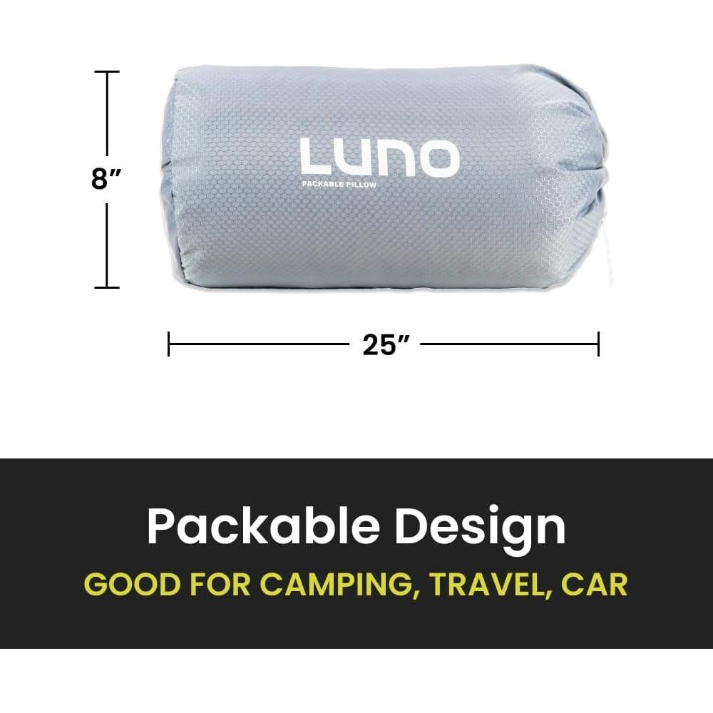 Almohada de Camping Luno Plegable 61x36cm Espuma Memoria