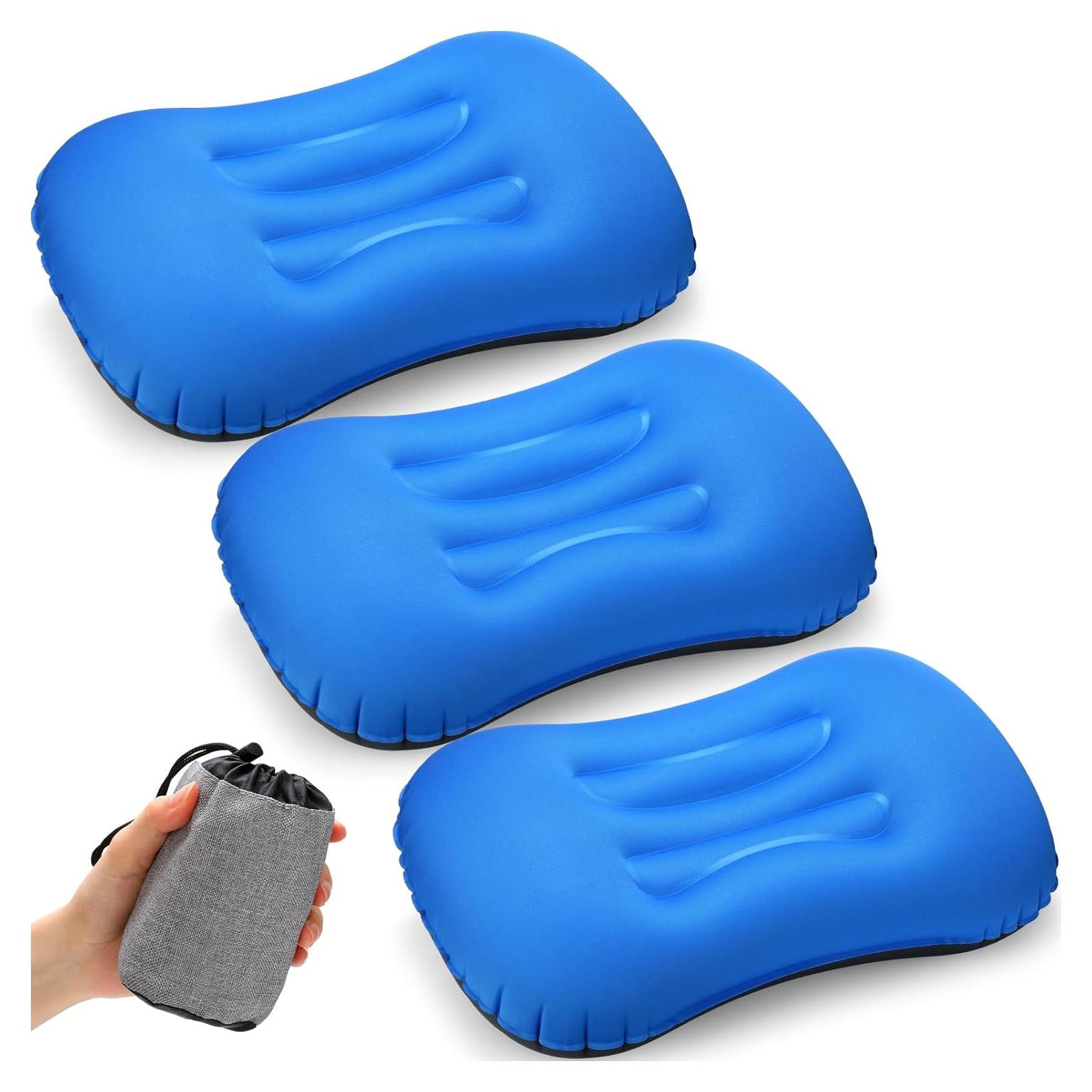 Almohadas Inflables de Camping Tatuo 3 Pcs Azul Oscuro