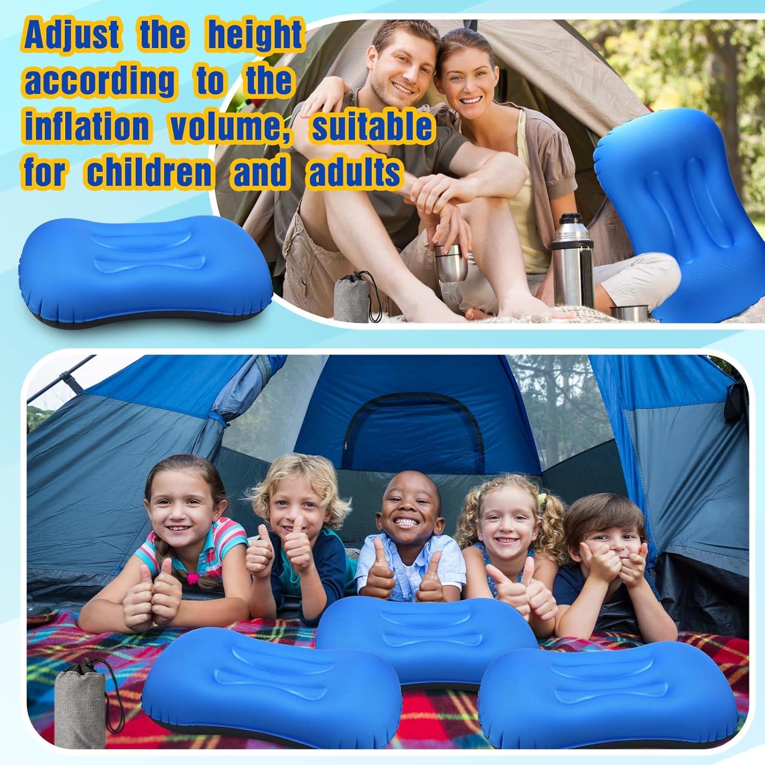 Almohadas Inflables de Camping Tatuo 3 Pcs Azul Oscuro