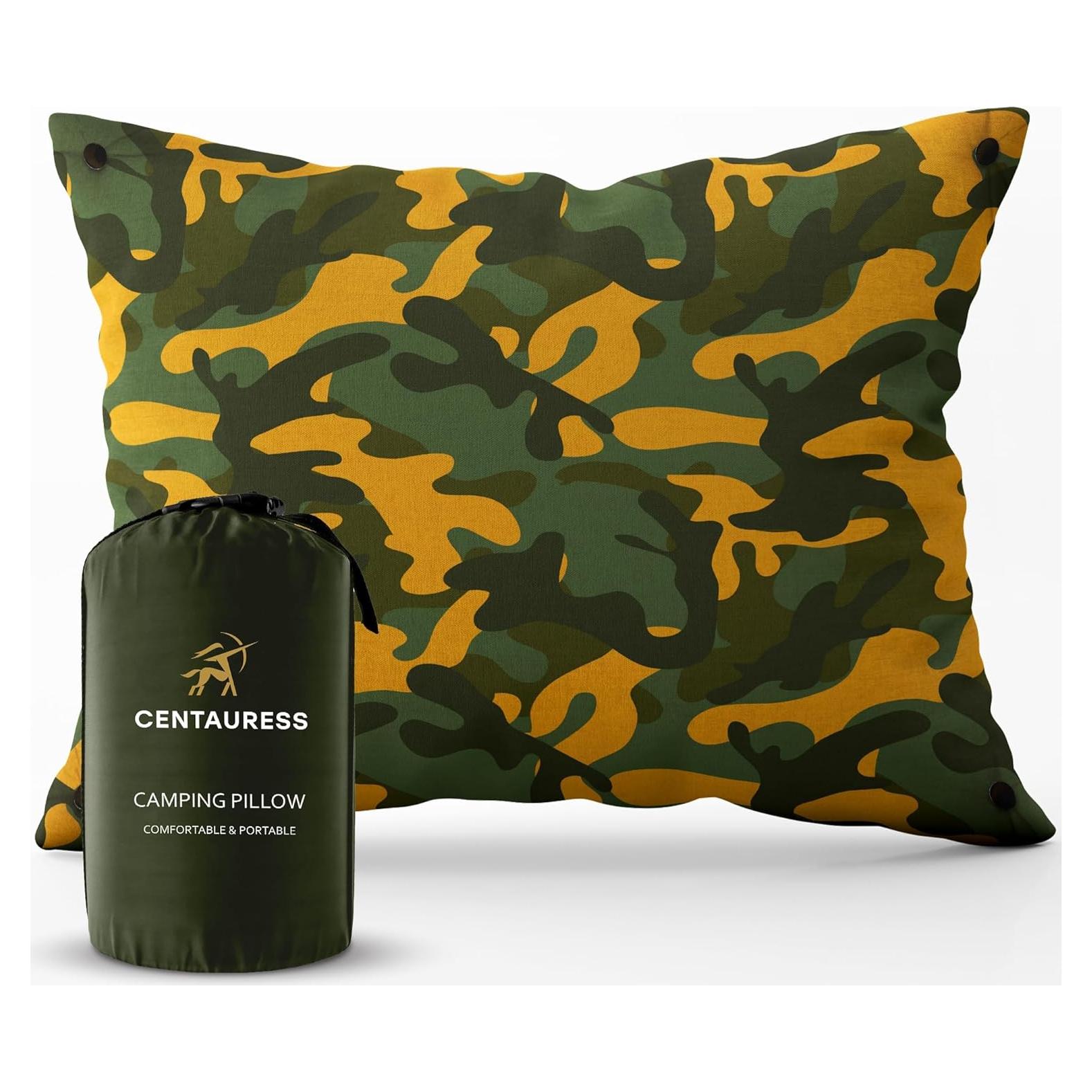 Almohada de Camping Centauress Camo 43x30.5cm Lavable