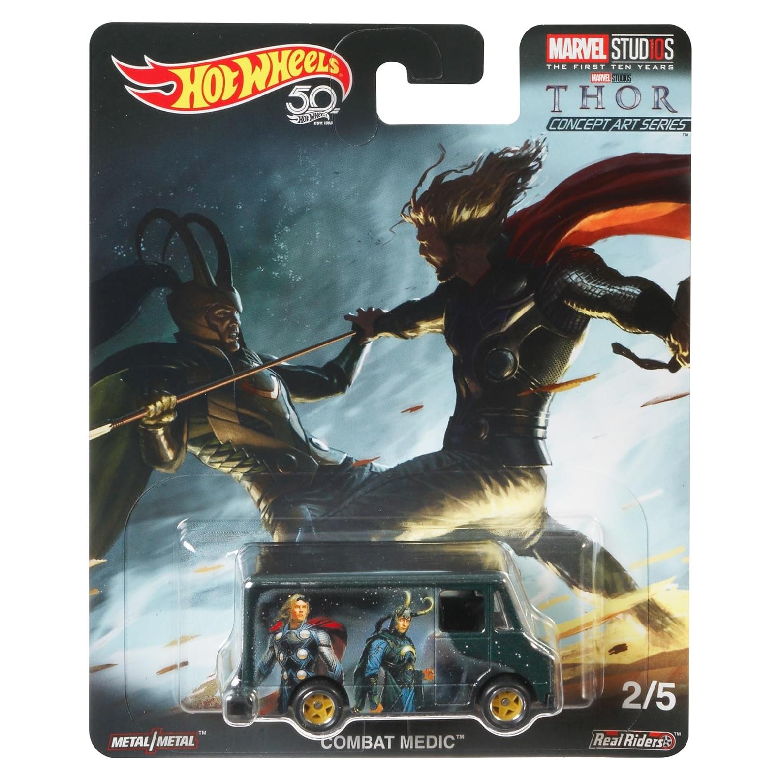 Hot Wheels Médico de Combate 1:64 Detalles Realistas