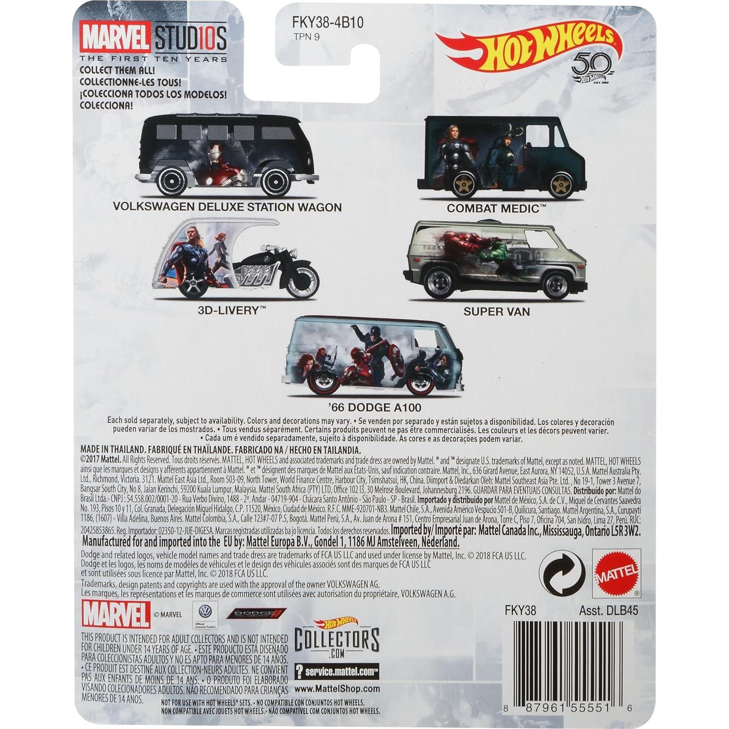 Hot Wheels Médico de Combate 1:64 Detalles Realistas