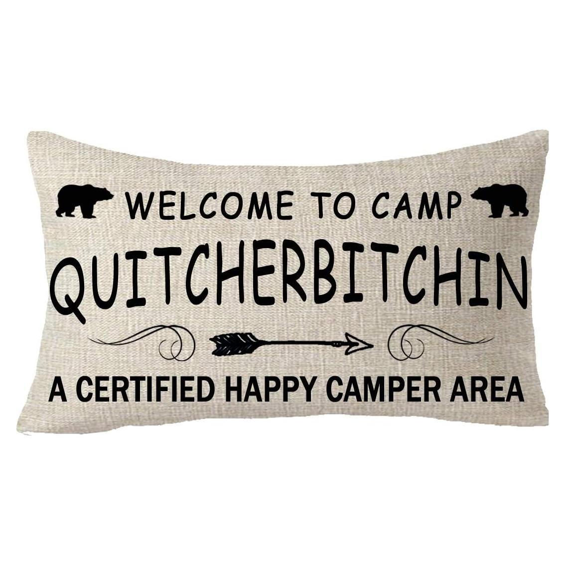 Funda de Cojín Decorativa FELENIW 45x45 cm Algodón Crema