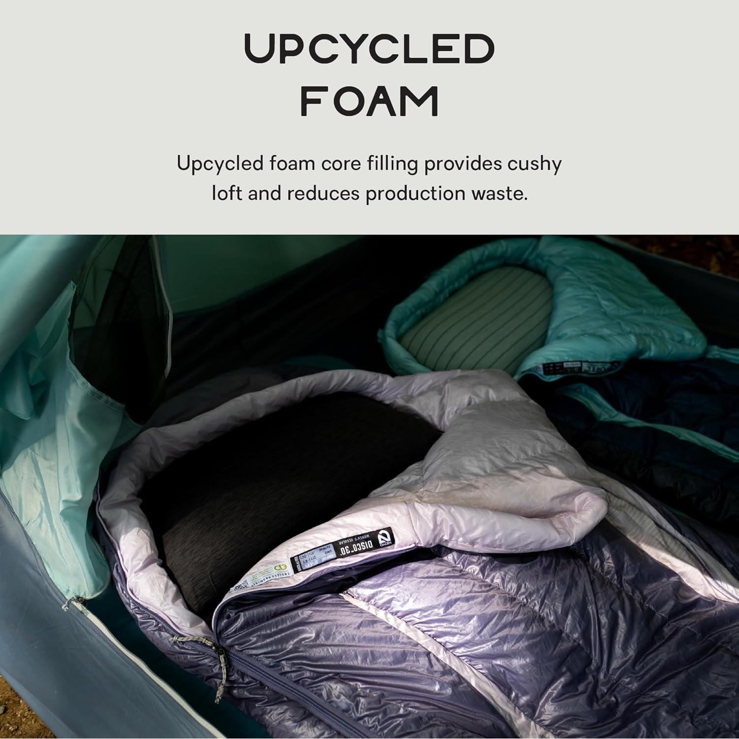 Almohada de Camping NEMO Fillo King - Perla Negra 15.24 cm