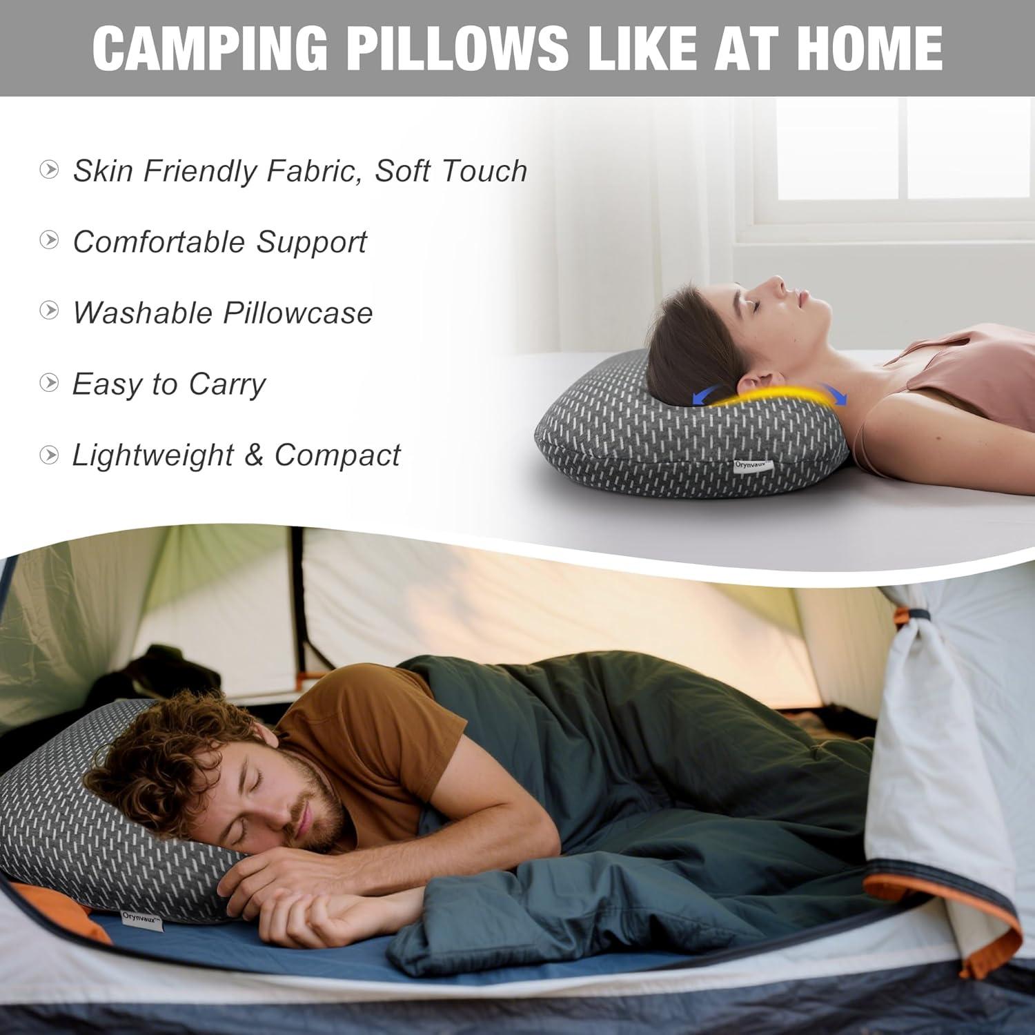 Almohada de Espuma de Memoria Orynvaux Gris Oscuro 38x25.9cm