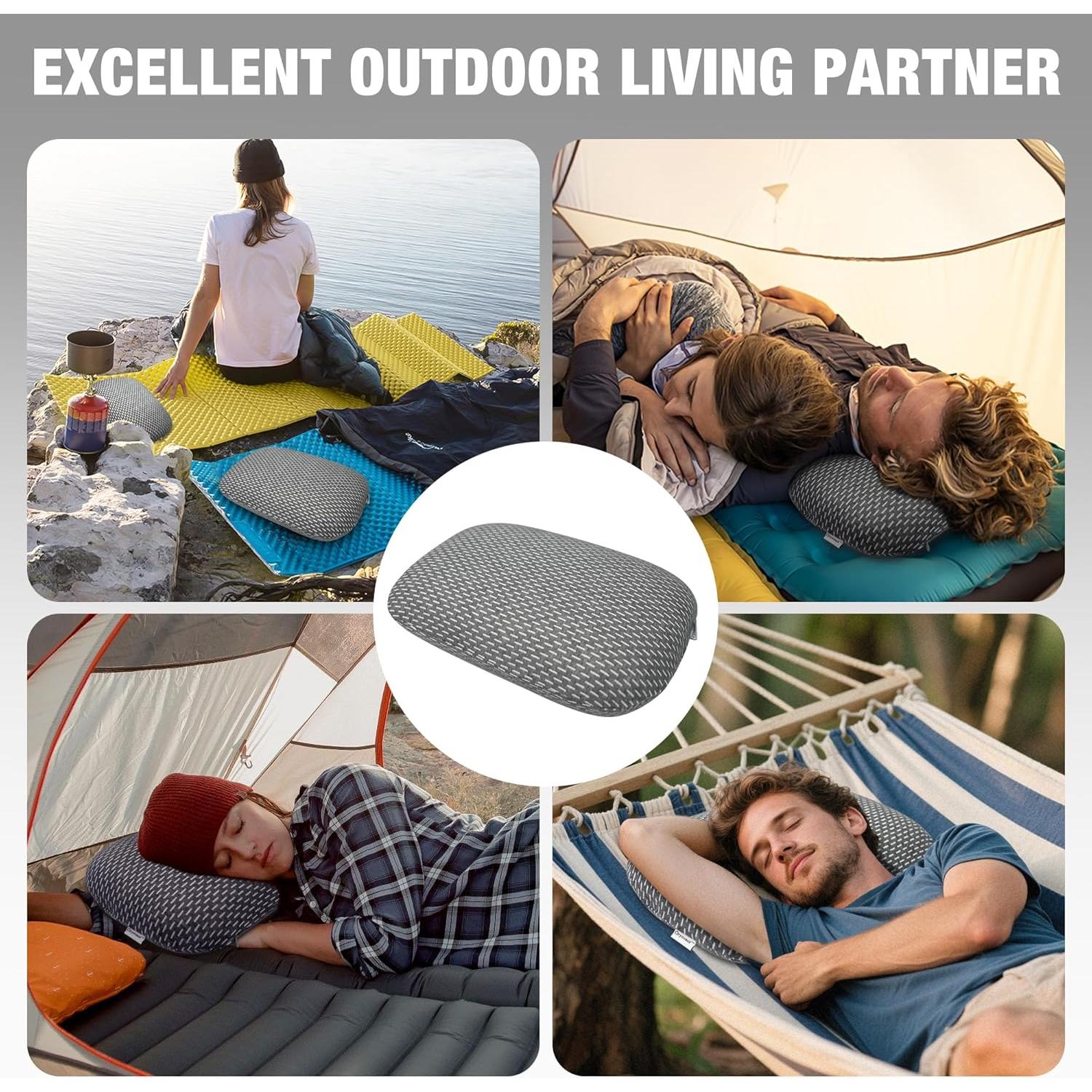 Almohada de Espuma de Memoria Orynvaux Gris Oscuro 38x25.9cm