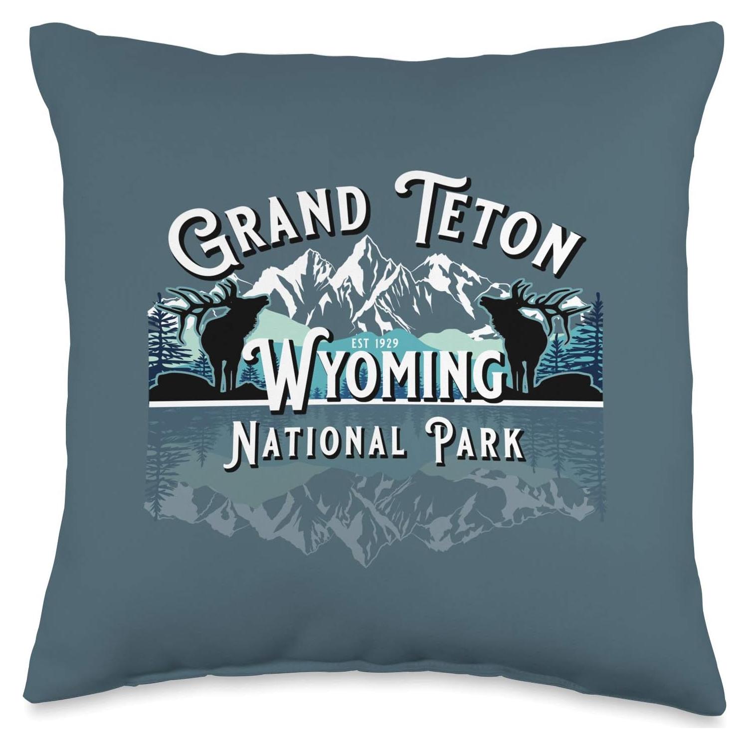 Cojín de Lanzamiento KAEDAM 40x40 cm Parque Nacional Grand Teton