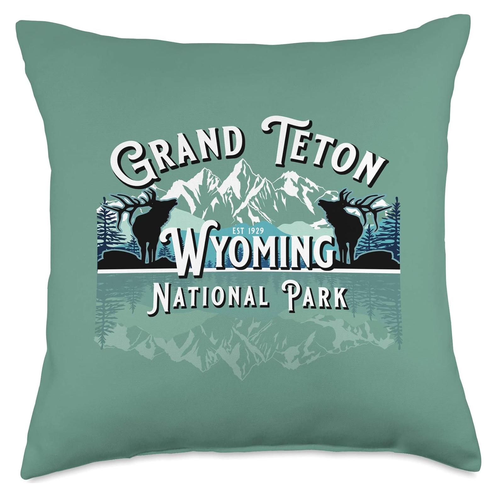 Almohada de Lanzamiento KAEDAM 45x45 cm Parque Nacional Grand Teton