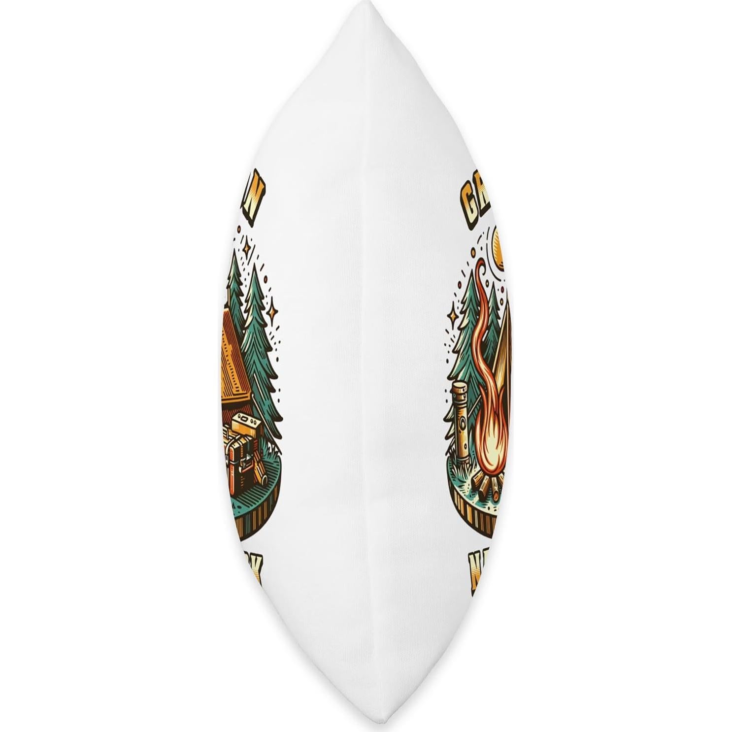 Cojín Cuadrado Retro Camping Outfitters 45x45 cm Multicolor