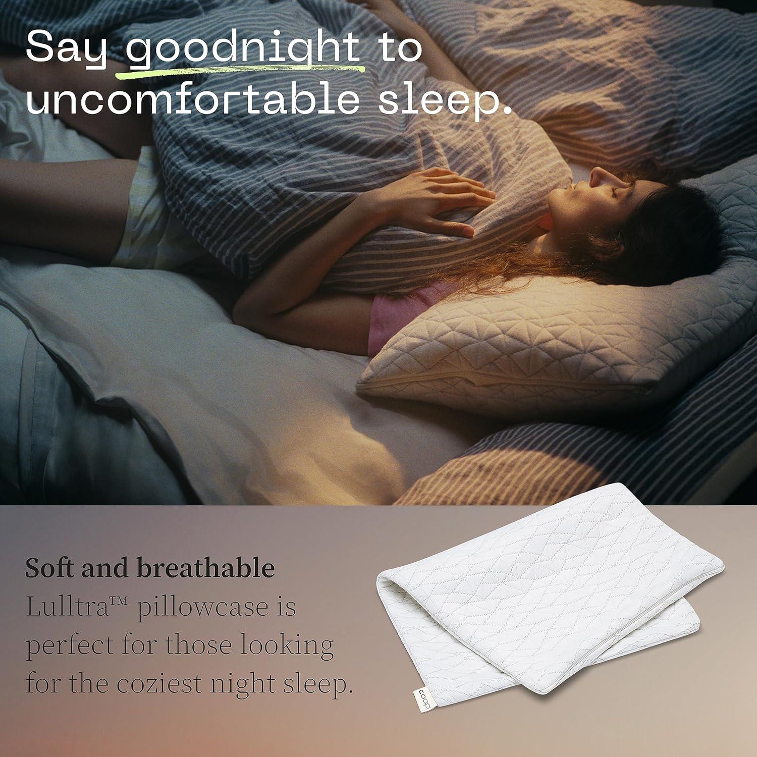 Funda de Almohada Queen Coop Home Goods Lulltra Suave y Transpirable