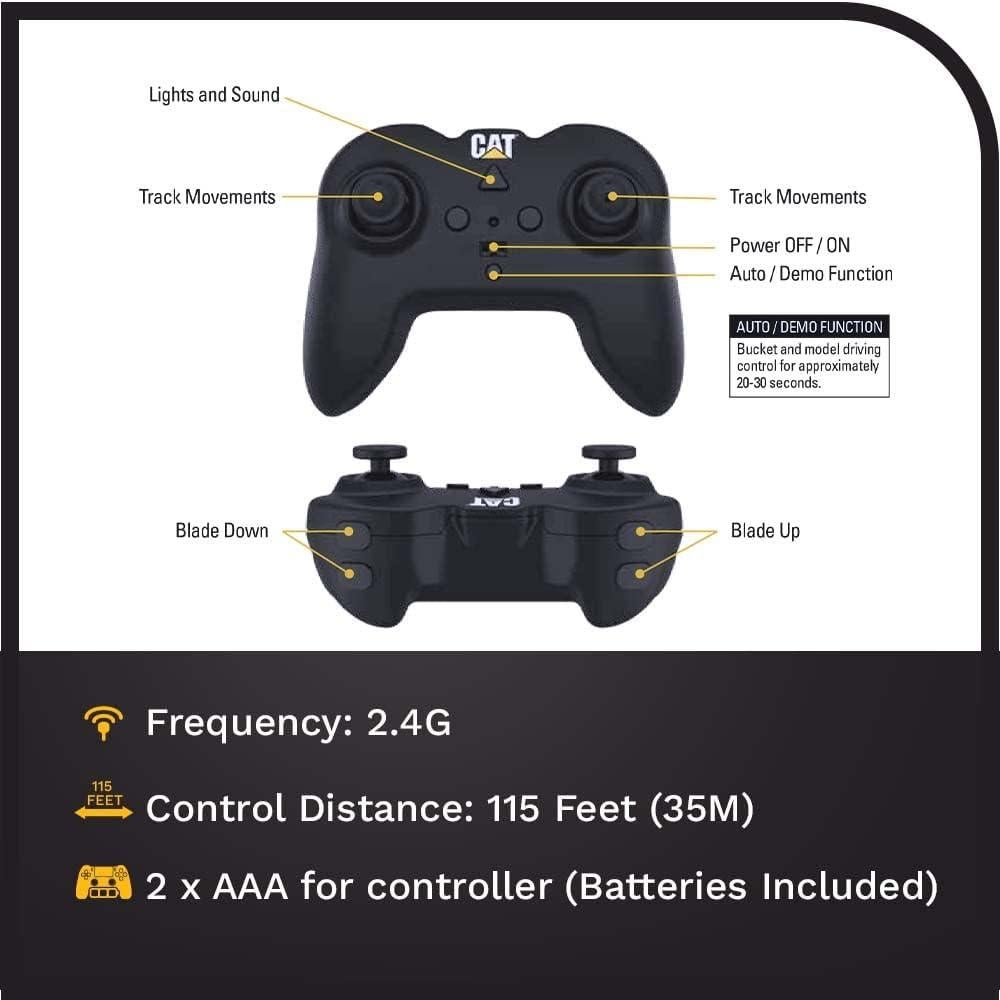 Camión RC Diecast Masters CAT 950M Cargador 1:24 Amarillo