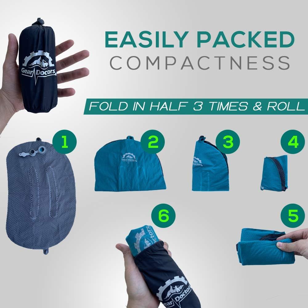 Almohada Inflable Camping Gear Doctors Azul 30.5x43.2cm