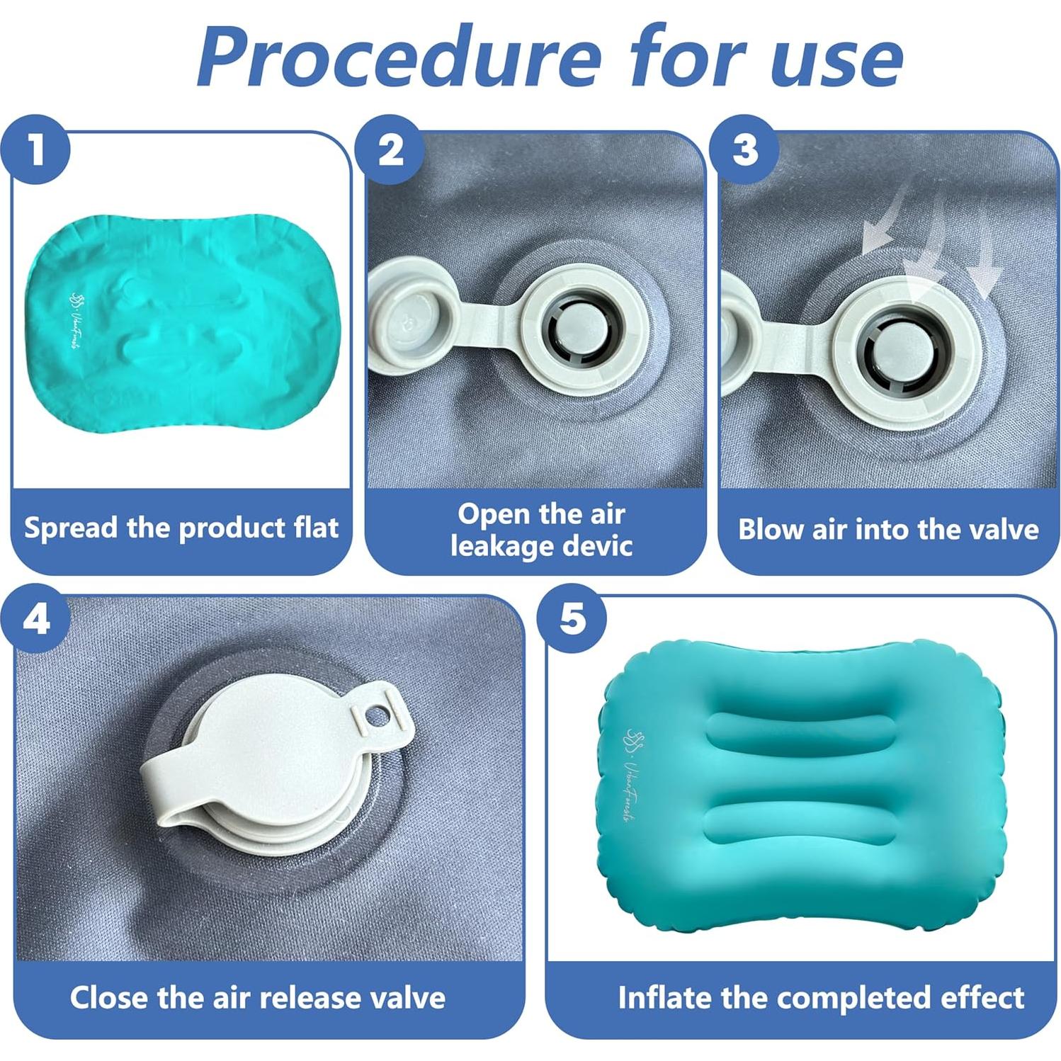 Almohada Inflable Ultraligera SSS·UrbanForests 30x25cm