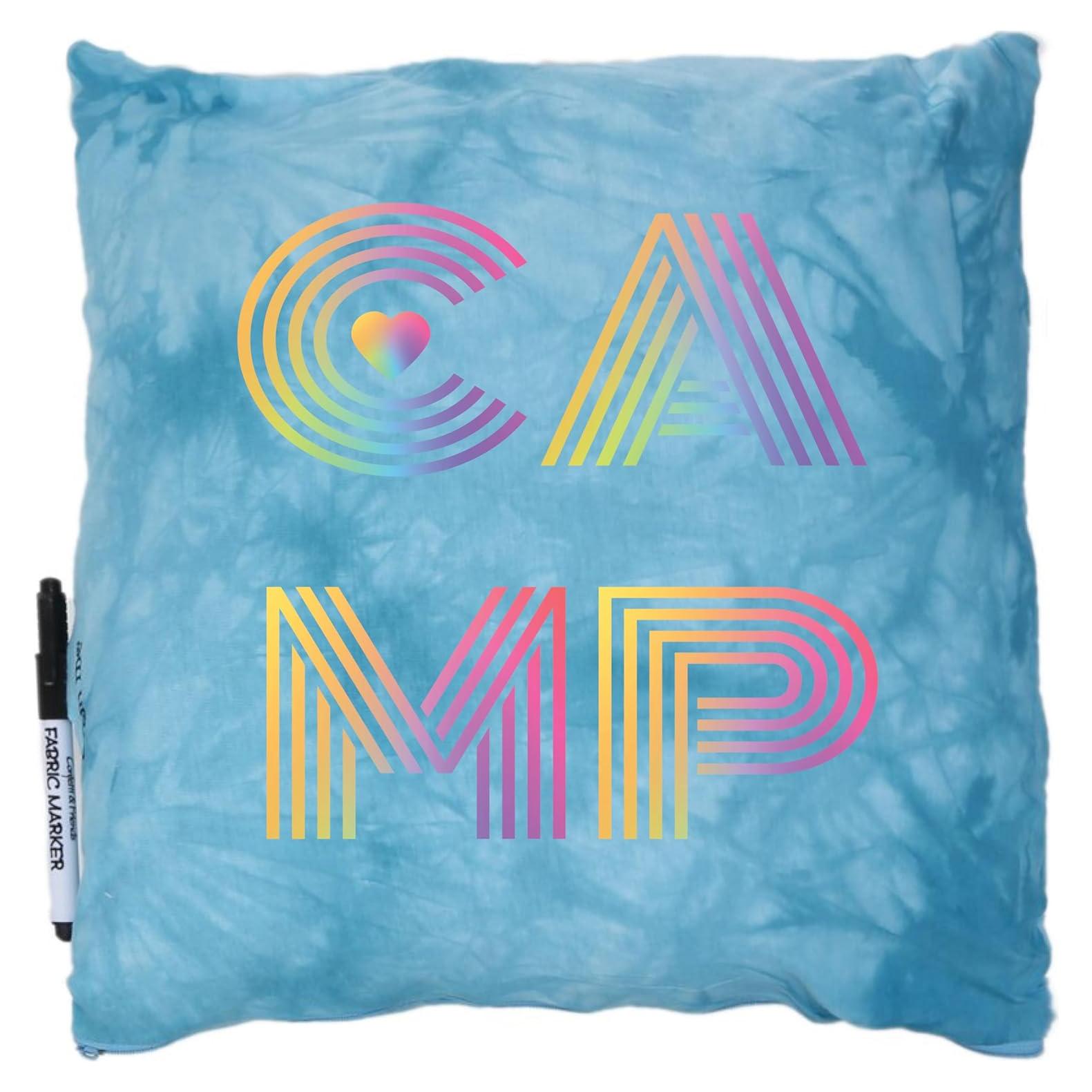 Cojín de Autógrafo Gilbins 40x40 cm Camp Retro para Niños