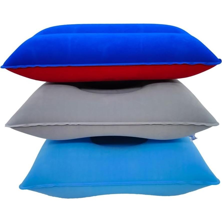 Paquete de 3 Almohadas Inflables MXJZW para Camping 34.5x22 cm