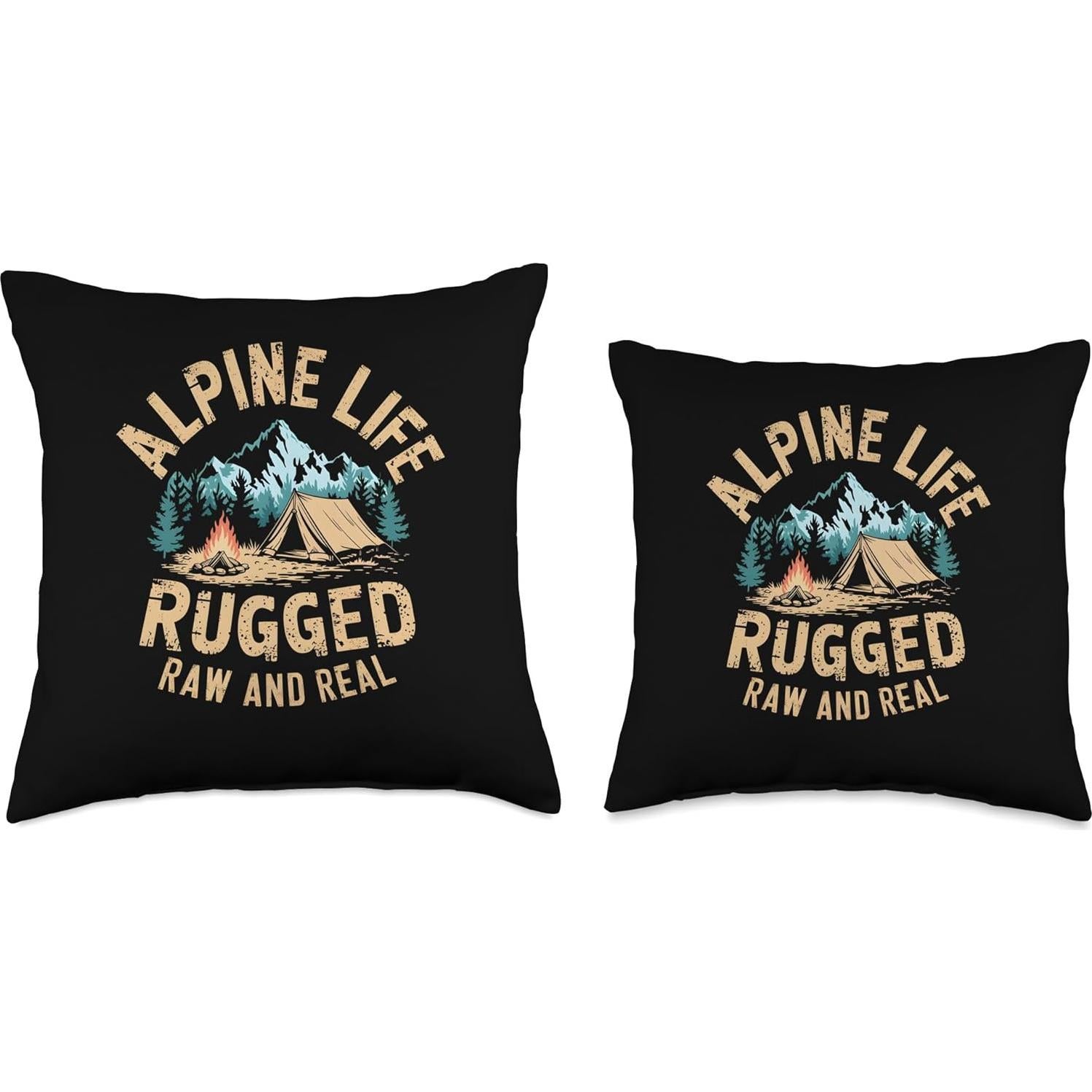 Almohada de Aventura Rugged Raw 45x45 cm Alpine Camping