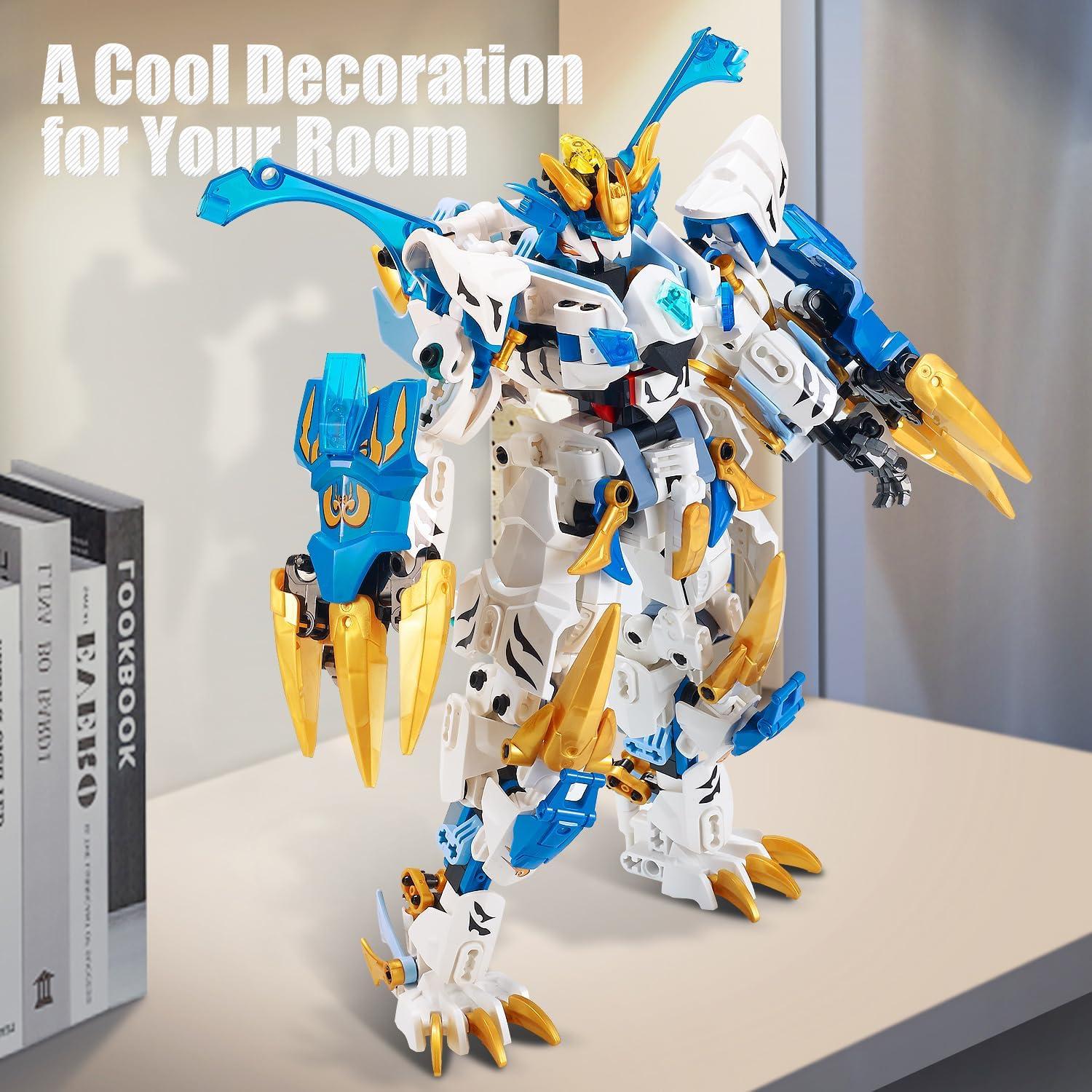 Bloques de Construcción Mech NEW JIAQI Tigre Blanco 515 Piezas