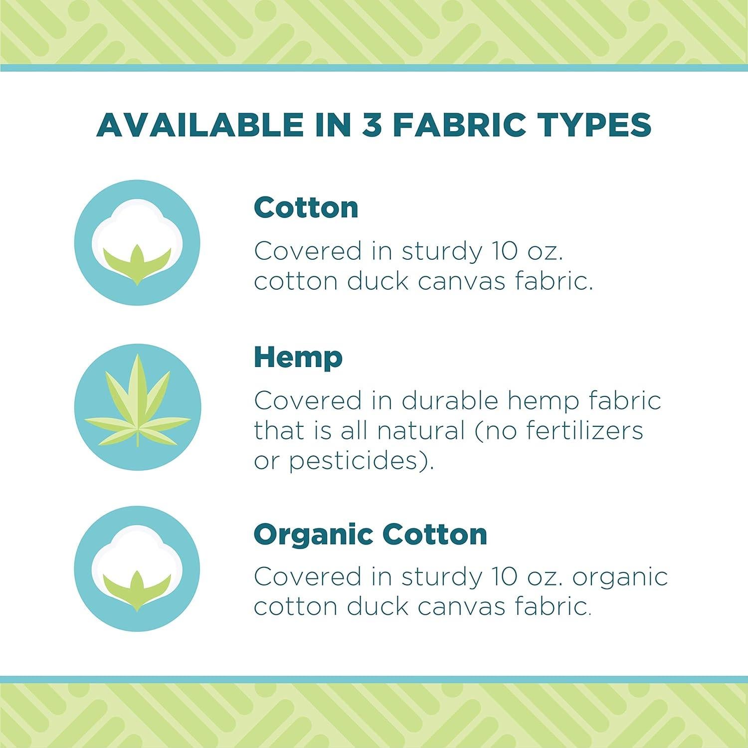 Bean Products Zafu Meditation Pillows for Sitting on Floor, Yoga Cushion, Cotton/Buckwheat Fill Yoga Pillow, Zafu Meditation Cushion, Zen Kneeling Prayer Pad- Made in USA - 14"x18" Oval - Aqua