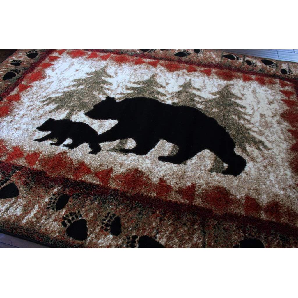 Alfombra de Área Masada Rugs Cabaña Oso 1.83x2.74m