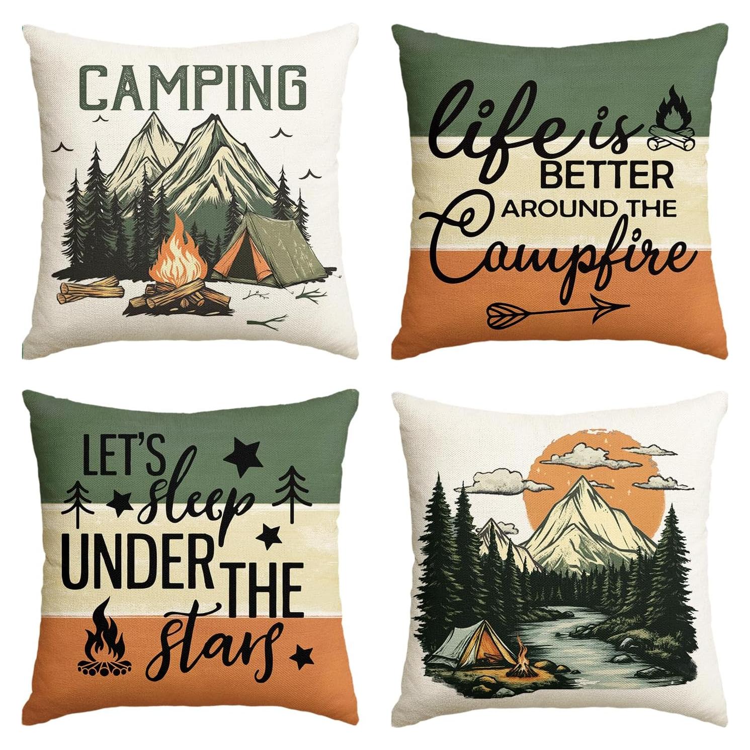 Funda de Almohada Cuadrada AVOIN colorlife 45.72 cm Juego de 4