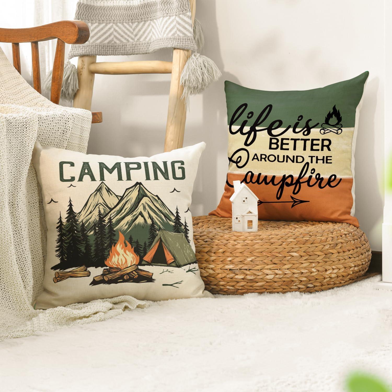 Funda de Almohada Cuadrada AVOIN colorlife 45.72 cm Juego de 4