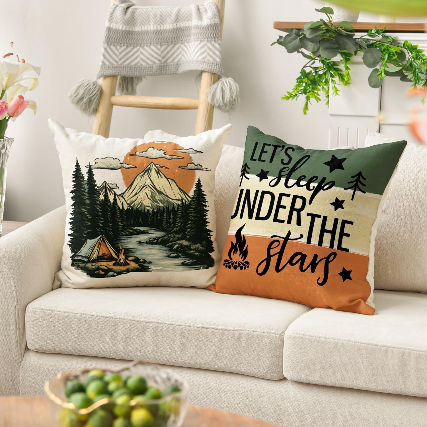 Funda de Almohada Cuadrada AVOIN colorlife 45.72 cm Juego de 4