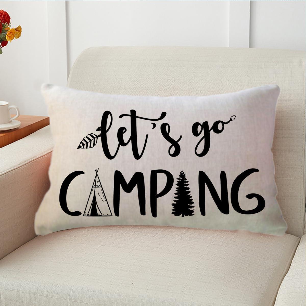 Funda Almohada Decorativa Camping ULOVEYOURSELF 30x50 cm 2Pack Beige