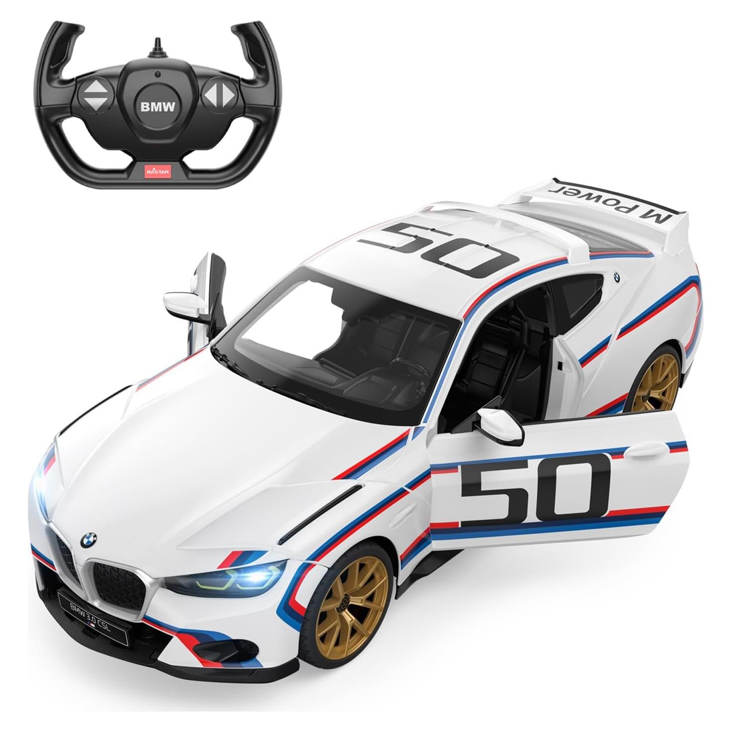 Coche RC Rastar BMW 3.0 CSL 1:14 Control Remoto Blanco