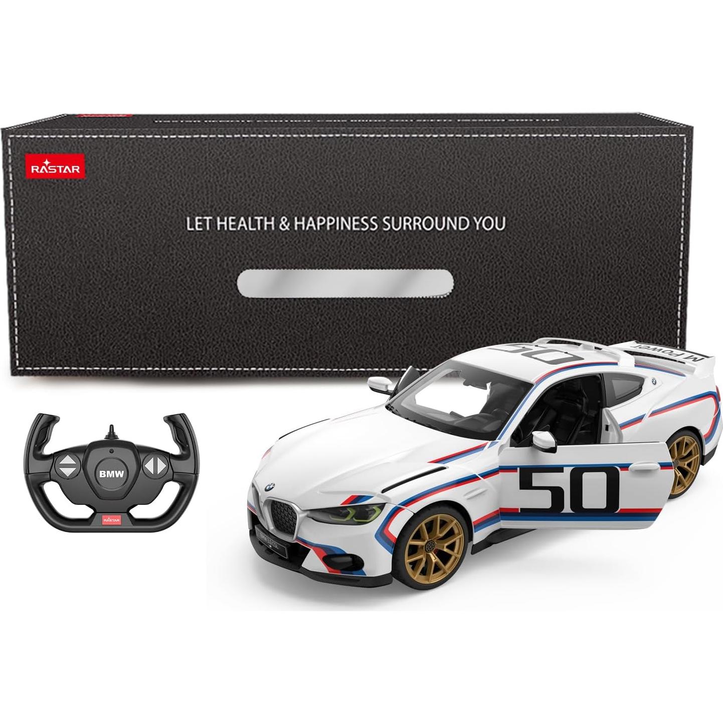 Coche RC Rastar BMW 3.0 CSL 1:14 Control Remoto Blanco