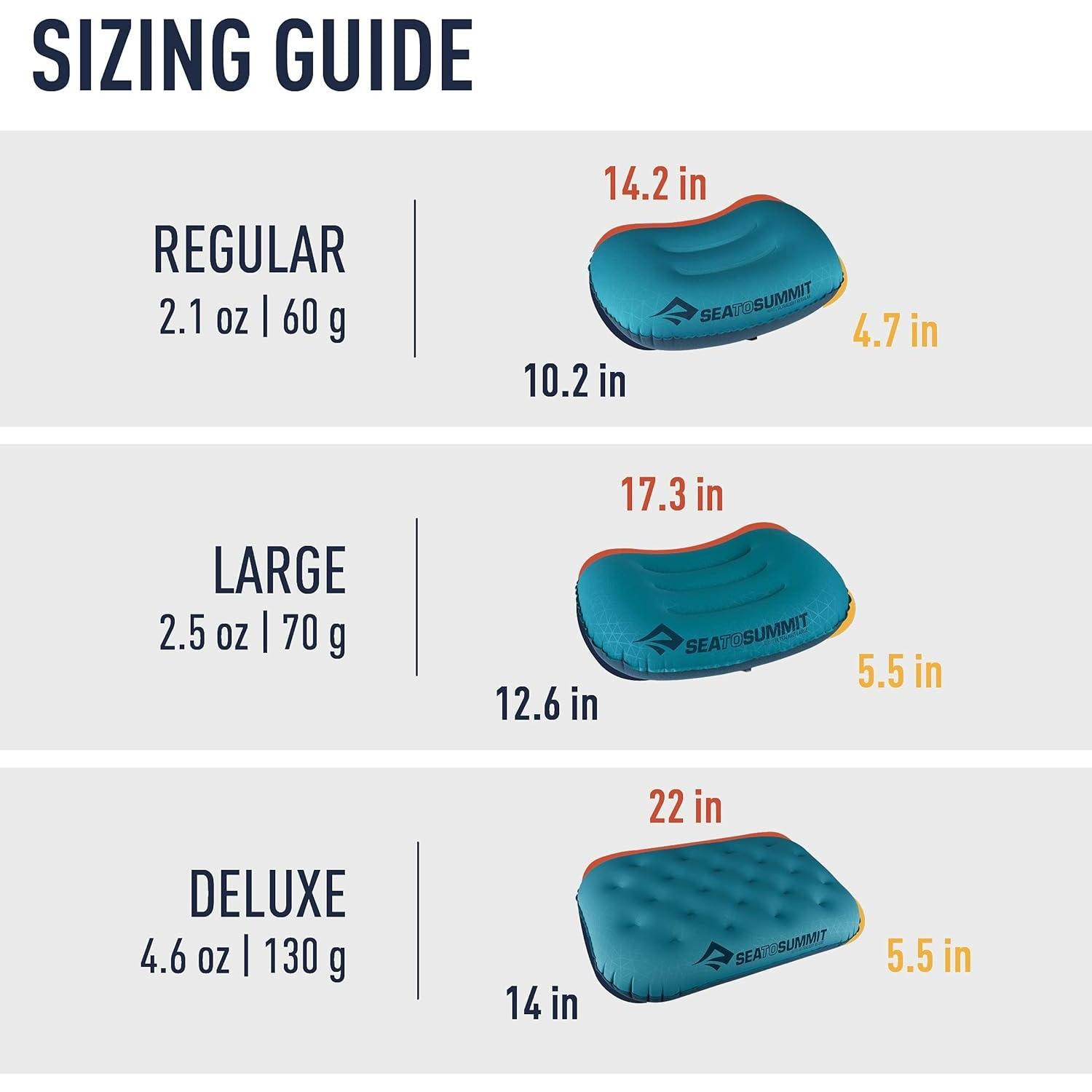 Almohada Inflable Ultraligera Sea to Summit Aeros Regular