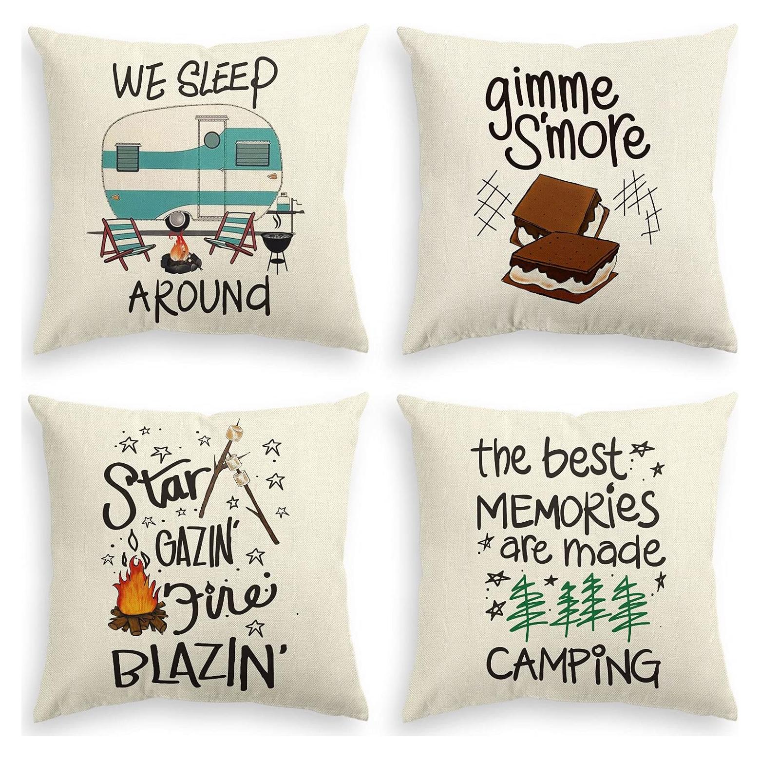 Funda de Cojín Decorativa AVOIN colorlife 45x45 cm Juego de 4