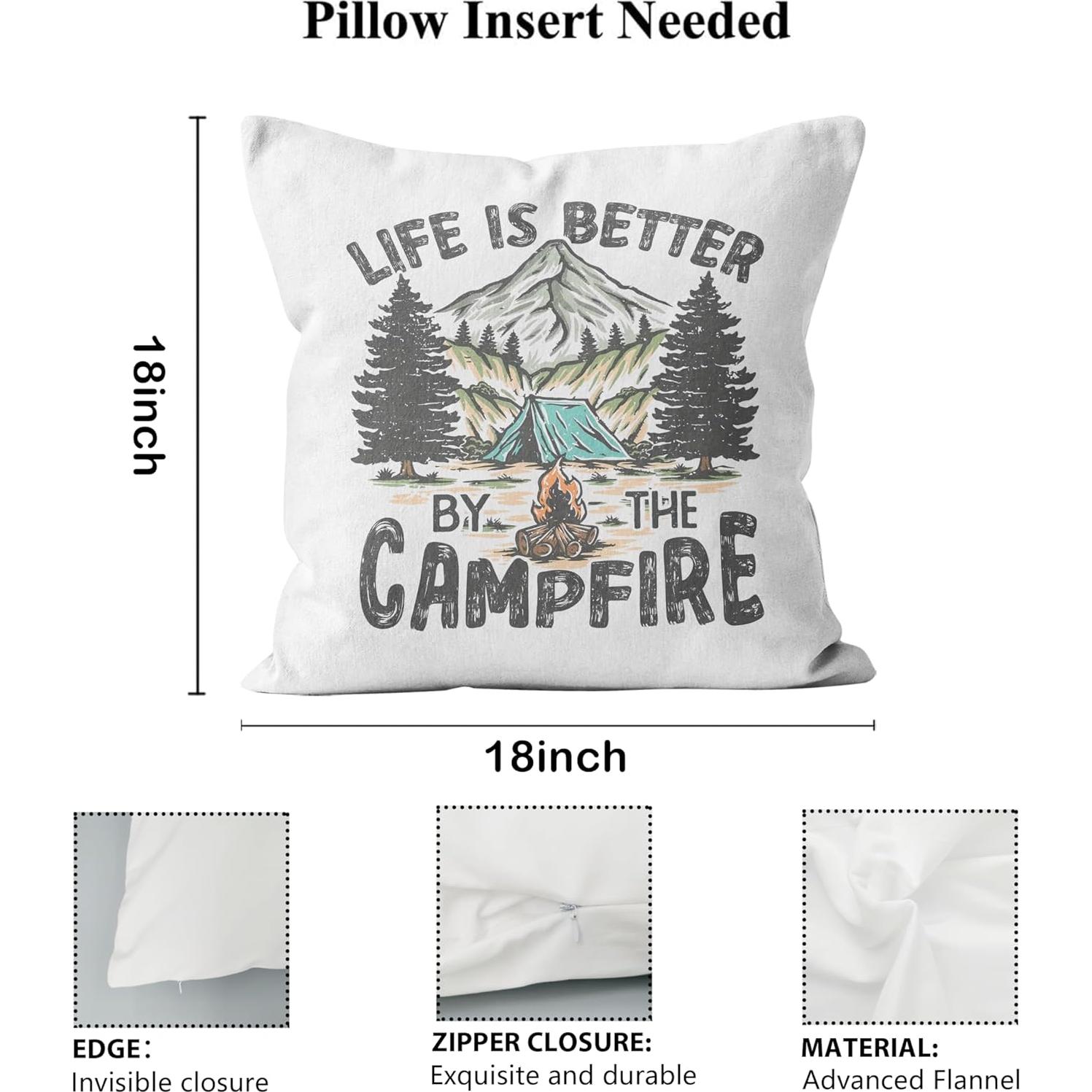 Fundas de Almohada Decorativas QGFM 45x45 cm 100% Franela