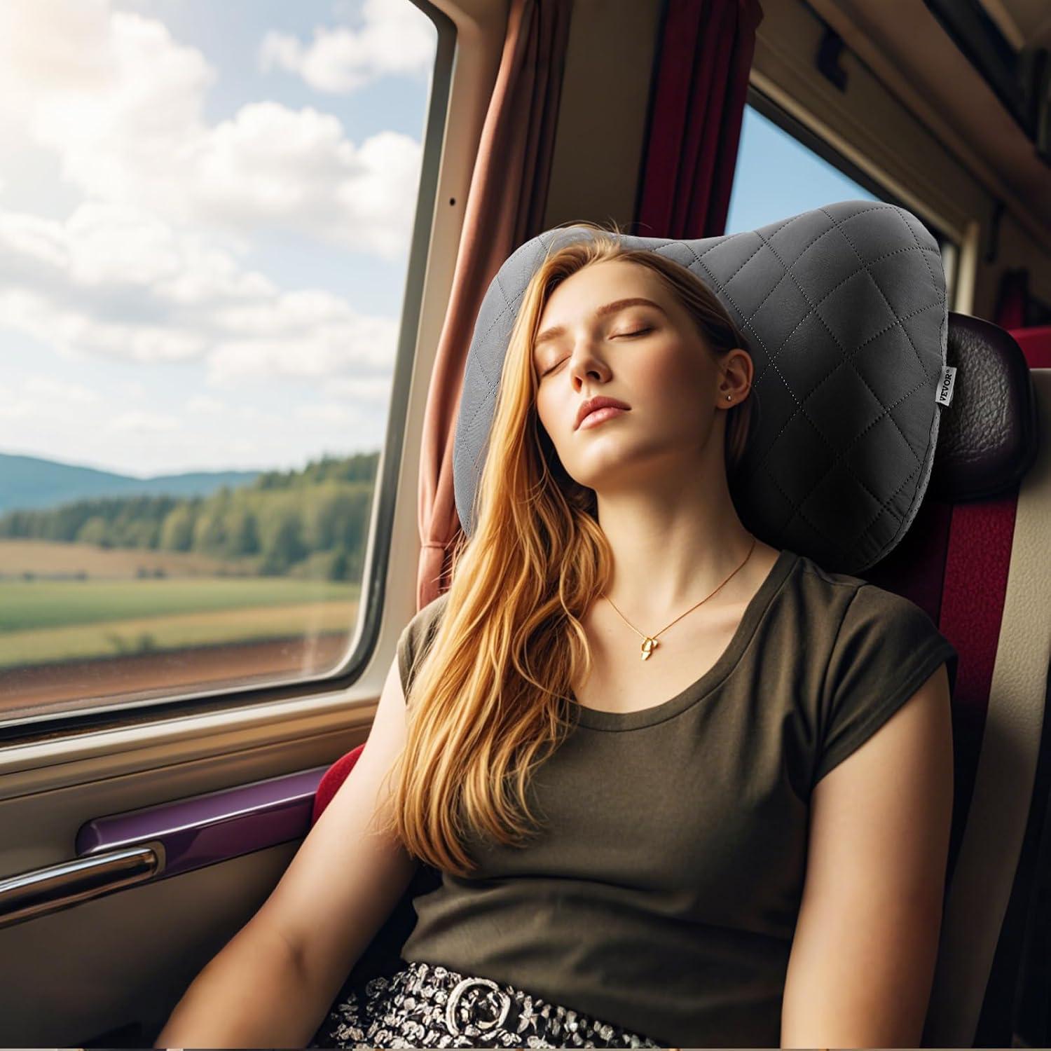 Almohada Inflable VEVOR Camping 44.2x30.5cm Suave y Portátil