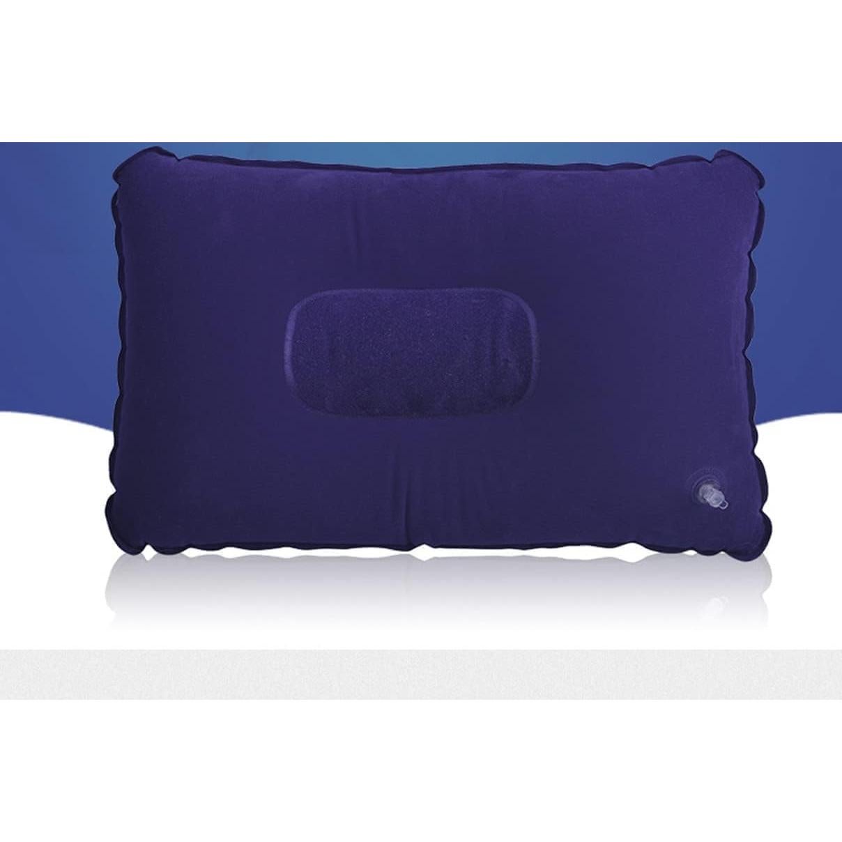 2 Almohadas Inflables FANTIA Aterciopeladas para Viaje 38x25cm