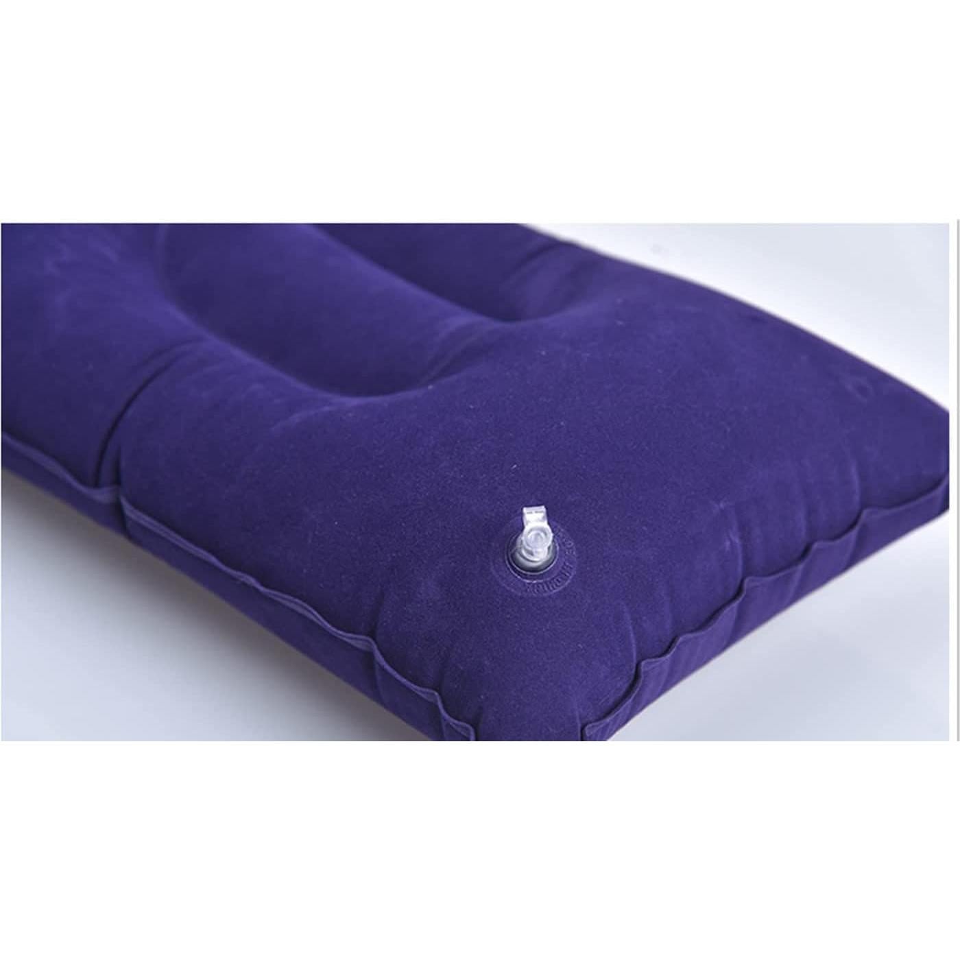 2 Almohadas Inflables FANTIA Aterciopeladas para Viaje 38x25cm