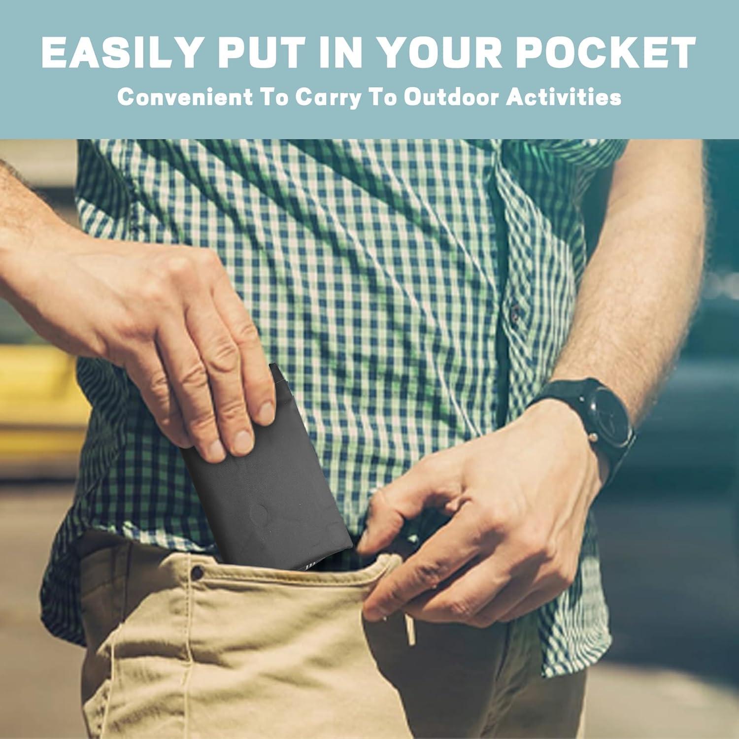 Cojín de Asiento Inflable YEEKORO Negro 42x33cm Impermeable